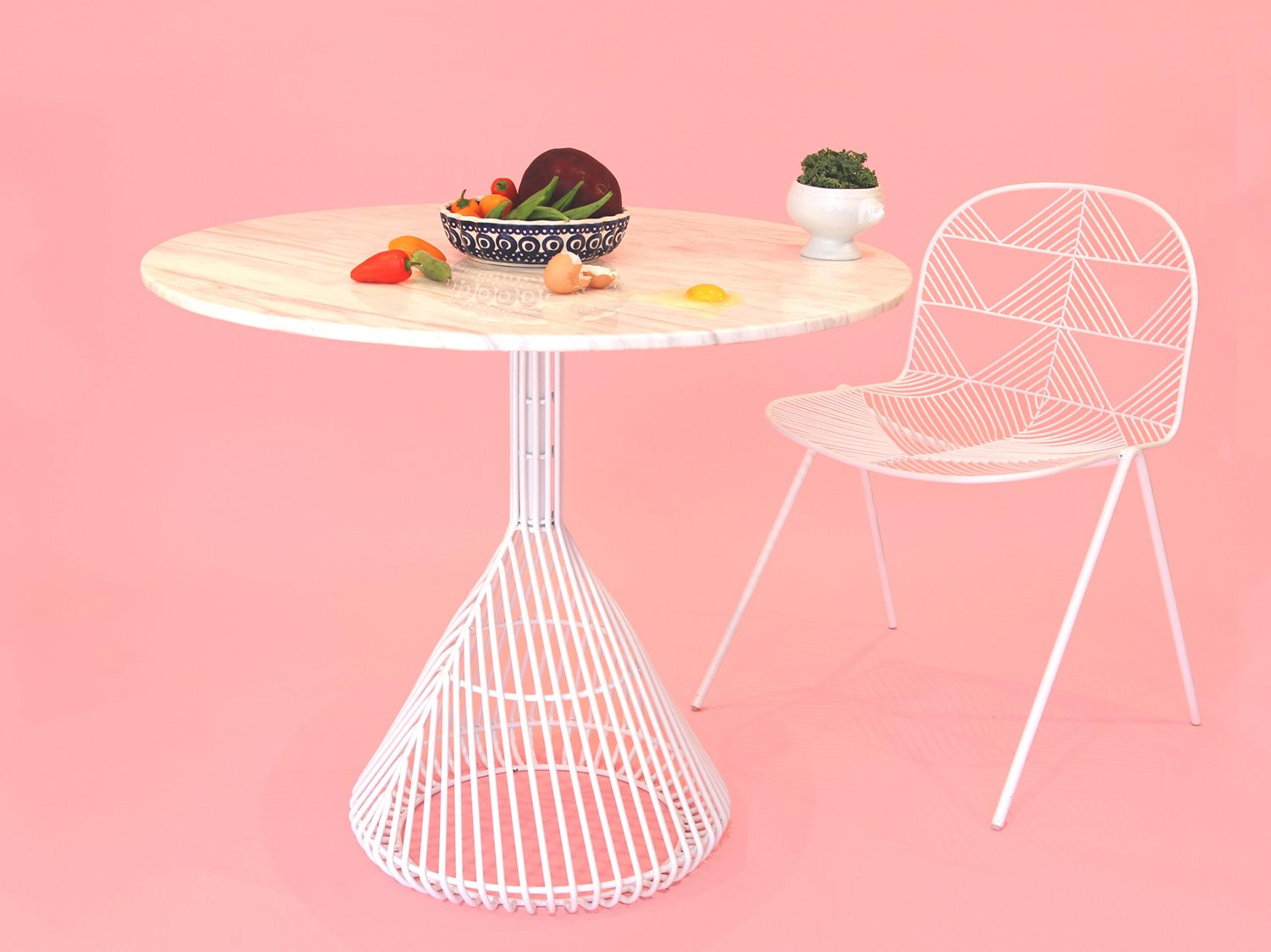 Bend Goods Outdoor Betty Galvanized Iron Bistro Set