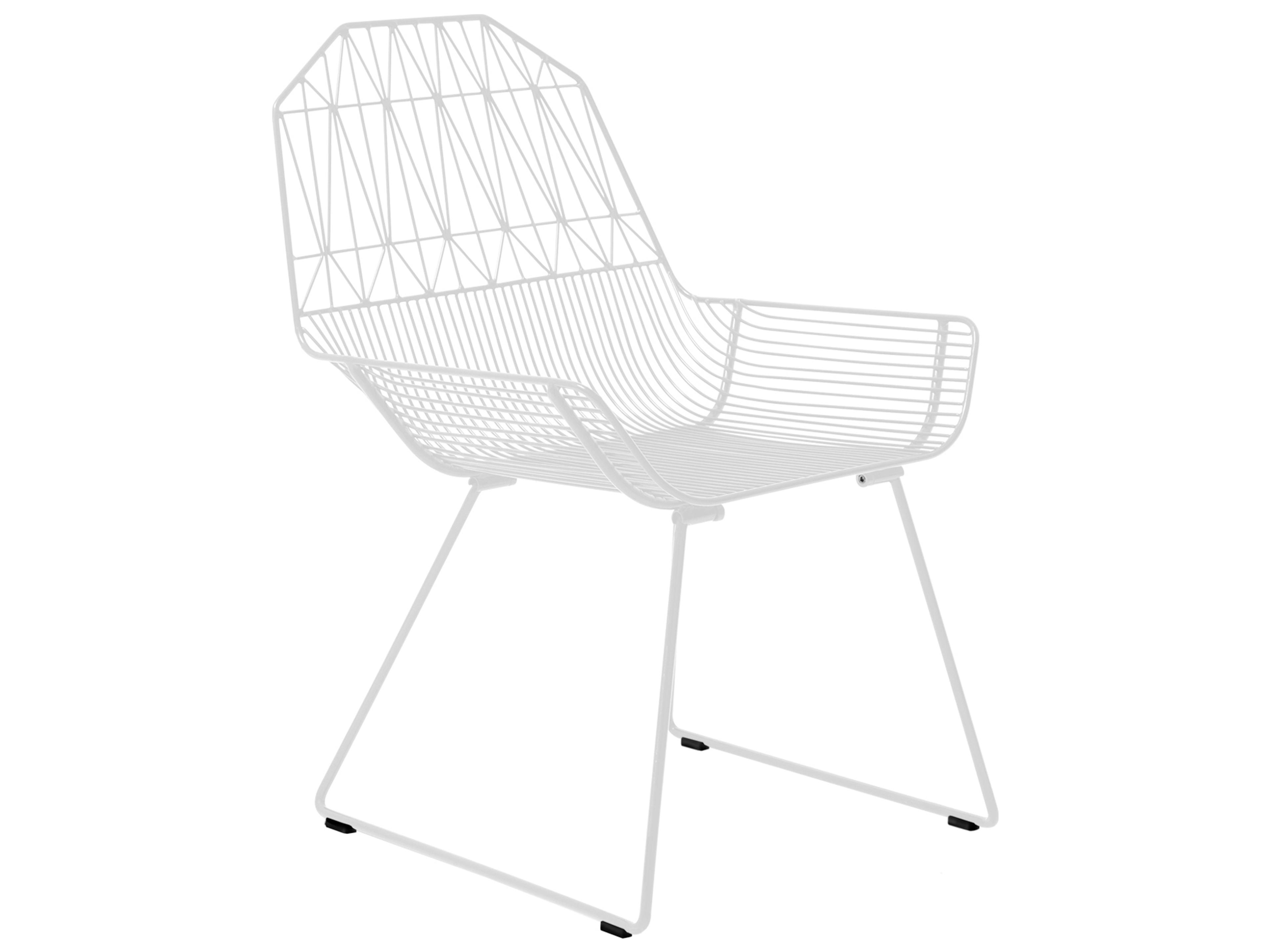 Bend Goods Outdoor Farmhouse Galvanized Iron White Lounge Chair