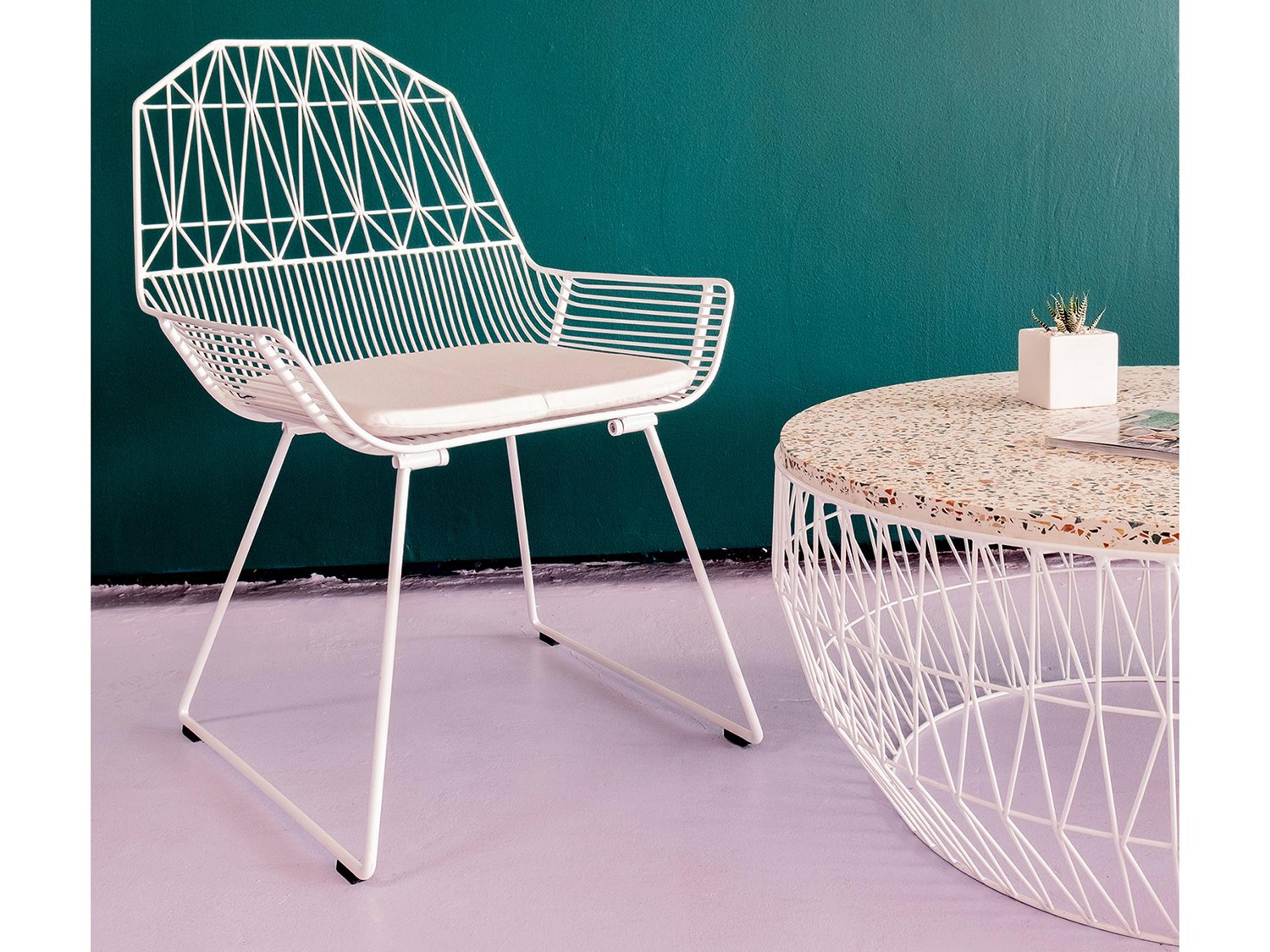 Bend Goods Outdoor Farmhouse Galvanized Iron White Lounge Set