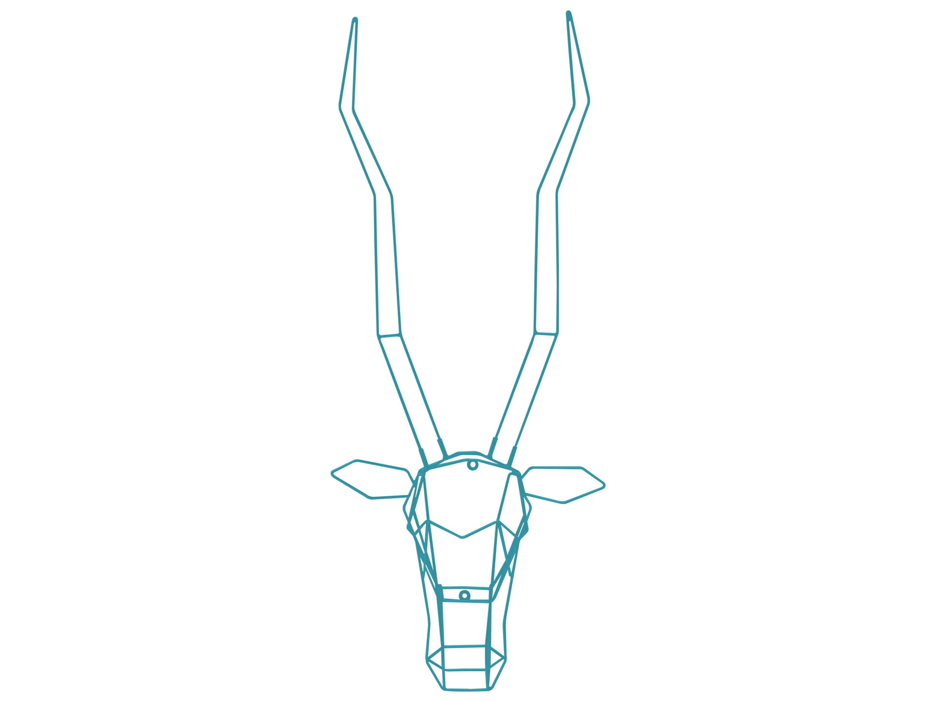 Bend Goods Outdoor Galvanized Iron Peacock Gazelle Wall Decor