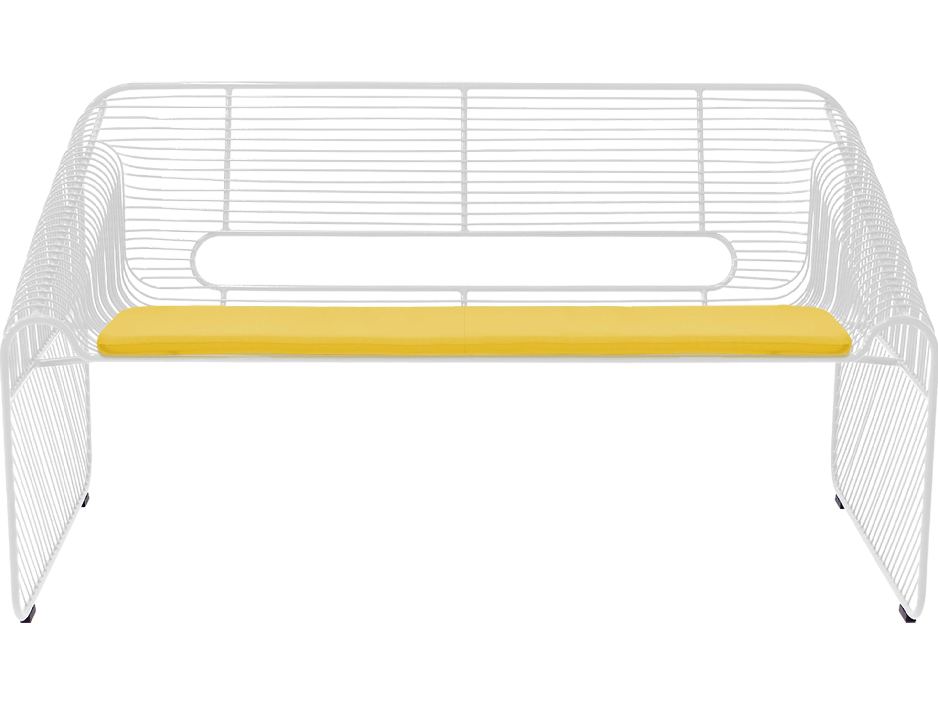 Bend Goods Outdoor Loveseat Yellow Seat Pad