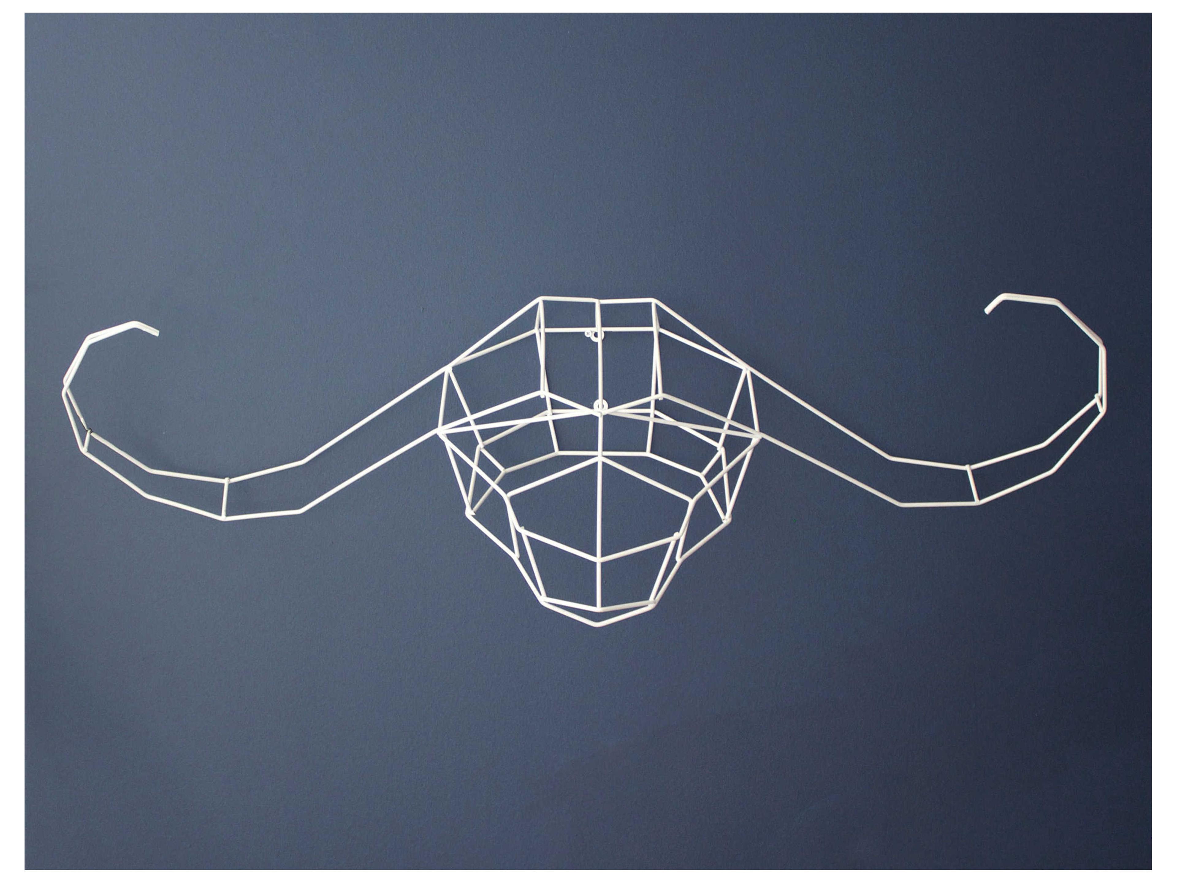 Bend Goods Outdoor Galvanized Iron White Wall Decor