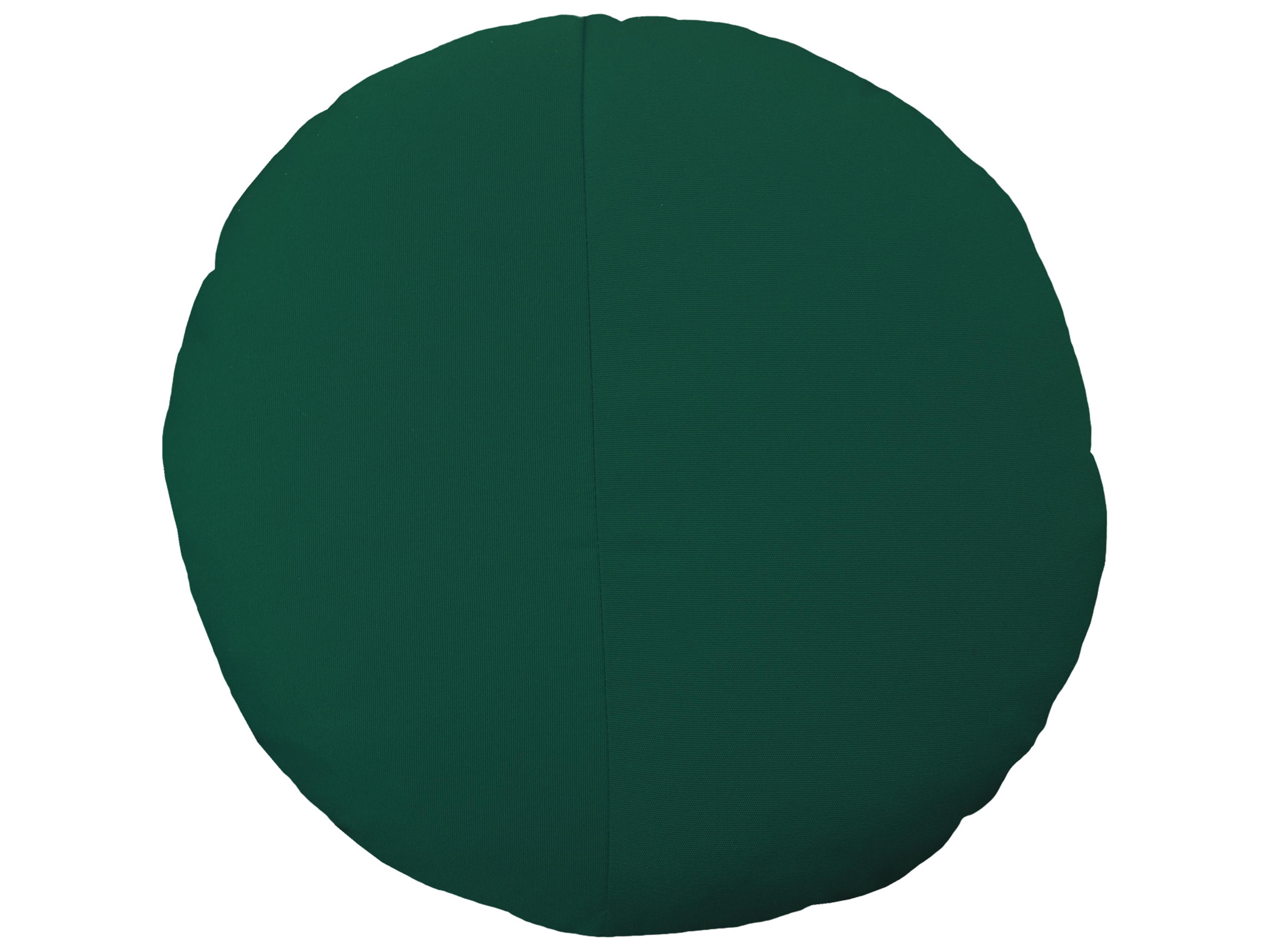 Forest Green 15'' Round Throw Pillow