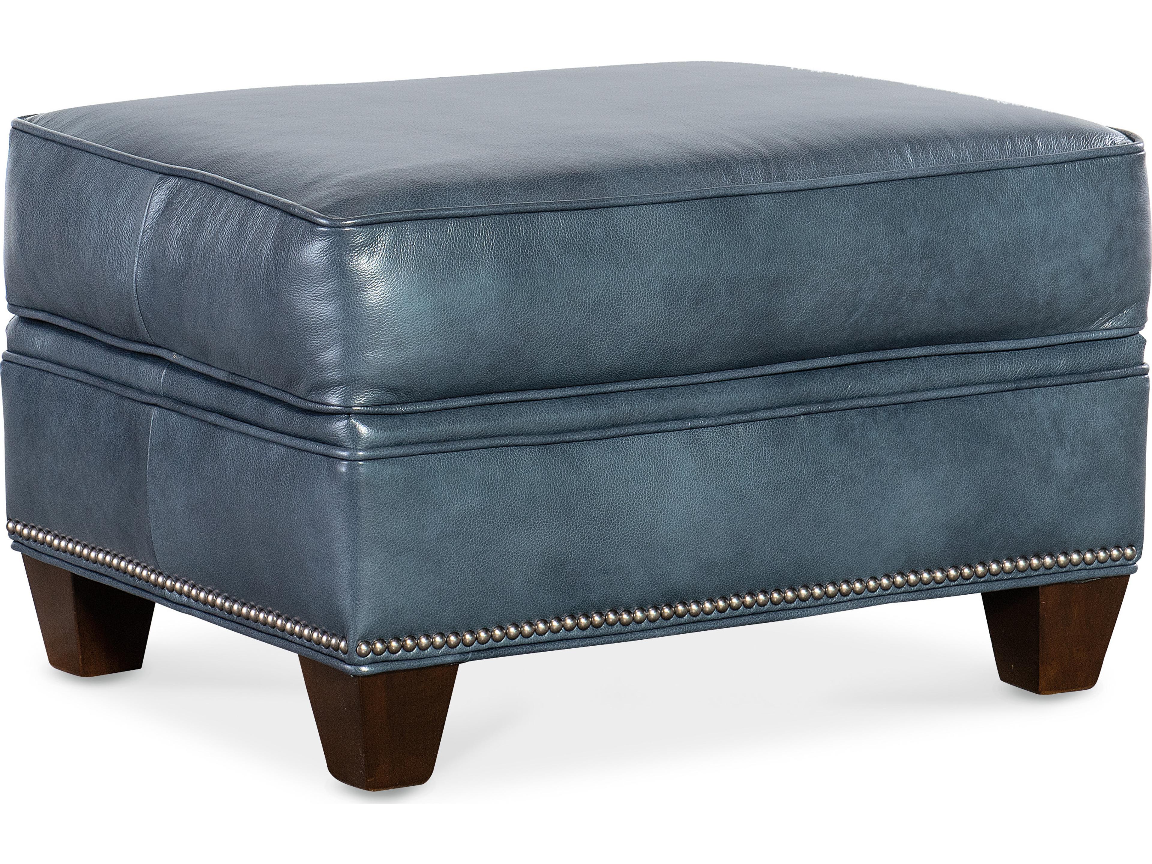 Bradington Young Oliver Leather Ottoman