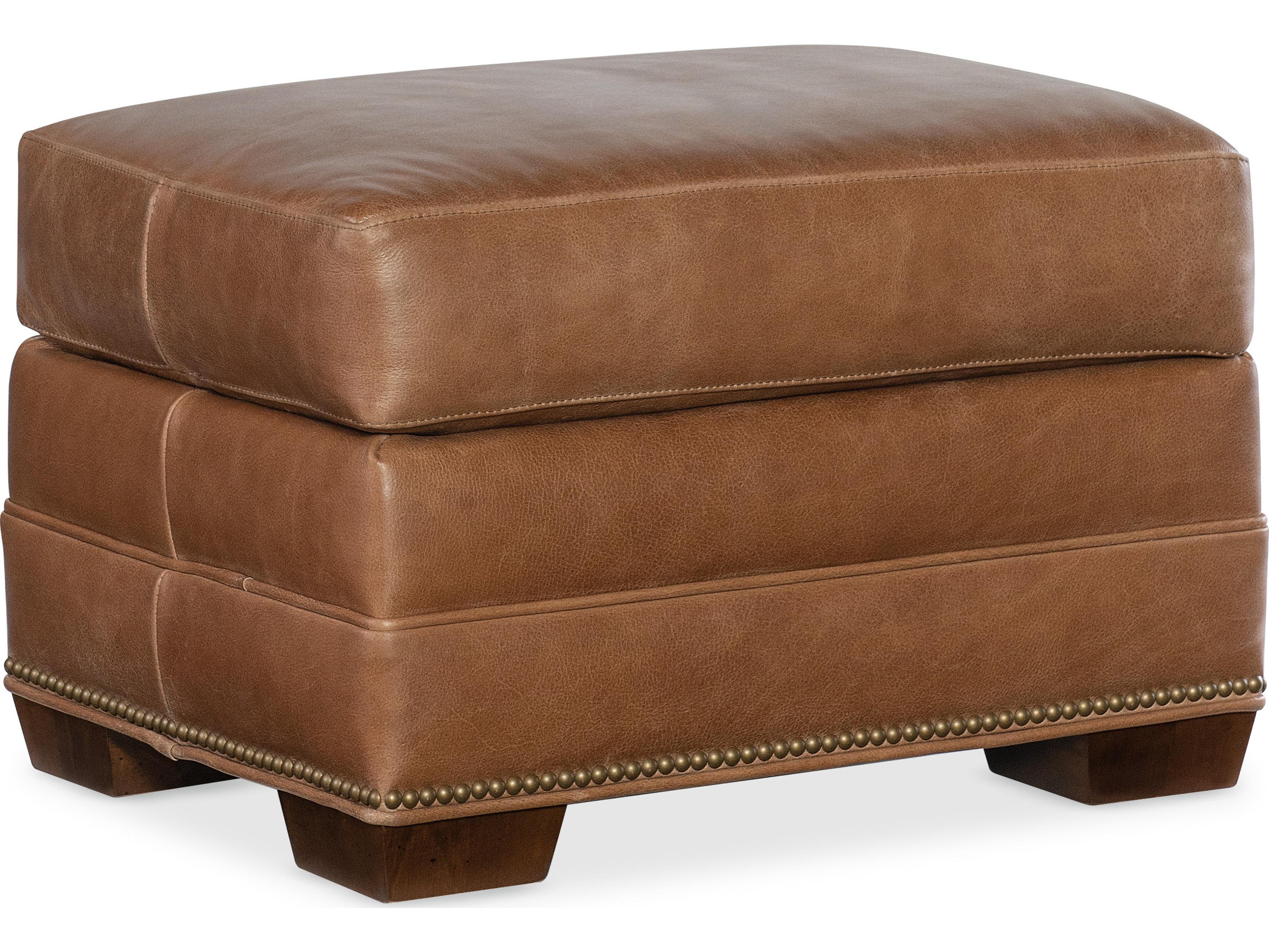 Bradington Young Winter Leather Ottoman