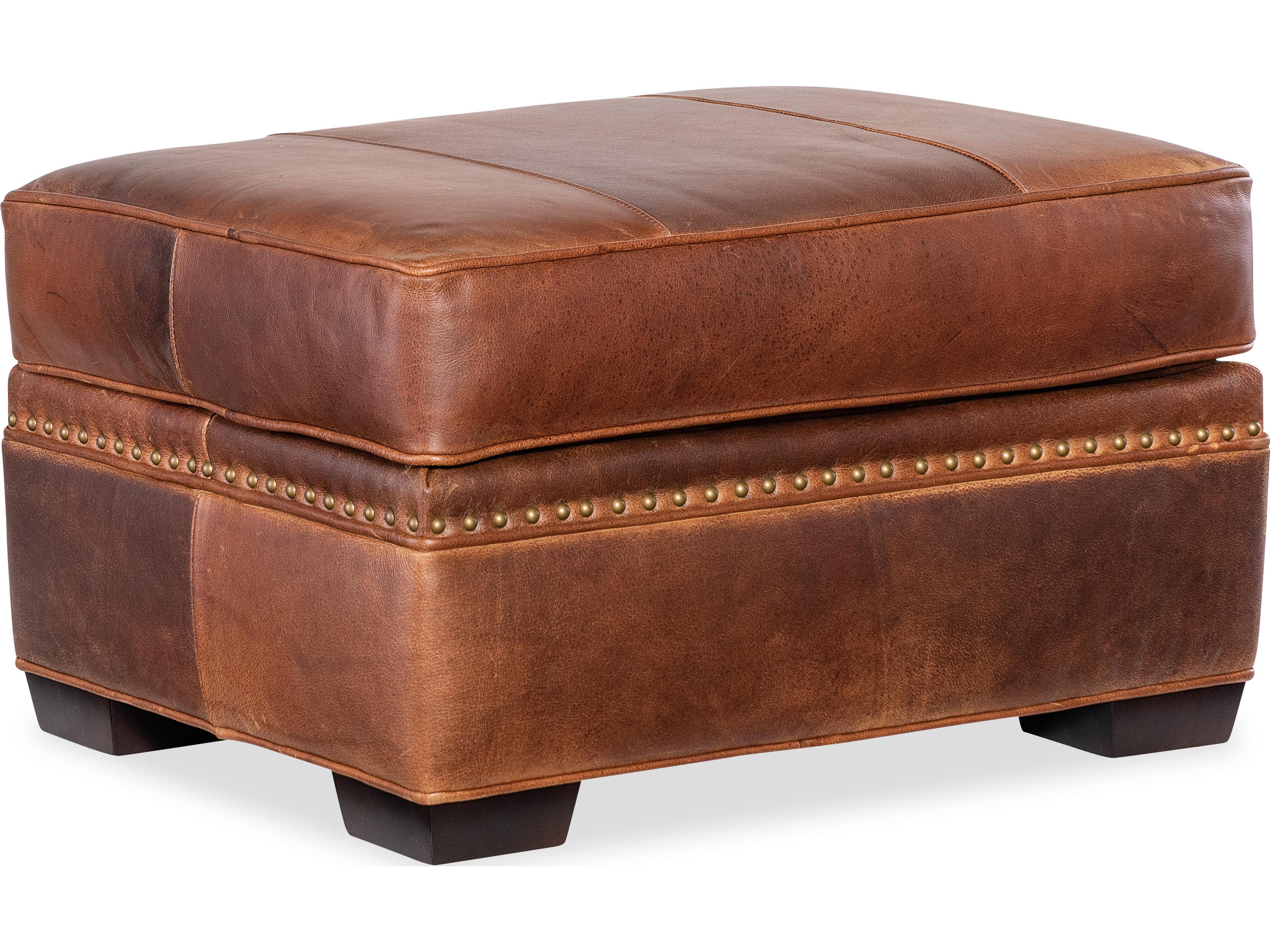 Bradington Young Sutton Leather Ottoman