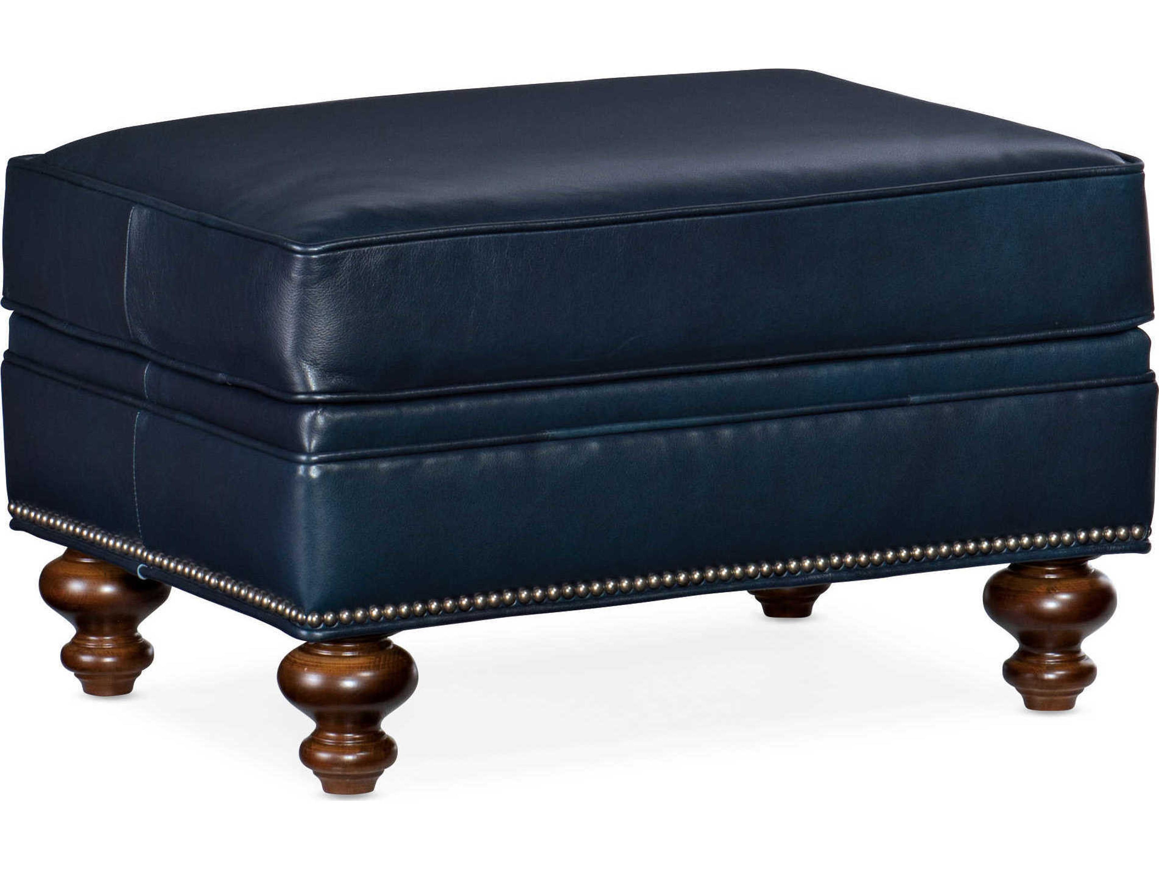 Bradington Young West Haven Leather Ottoman