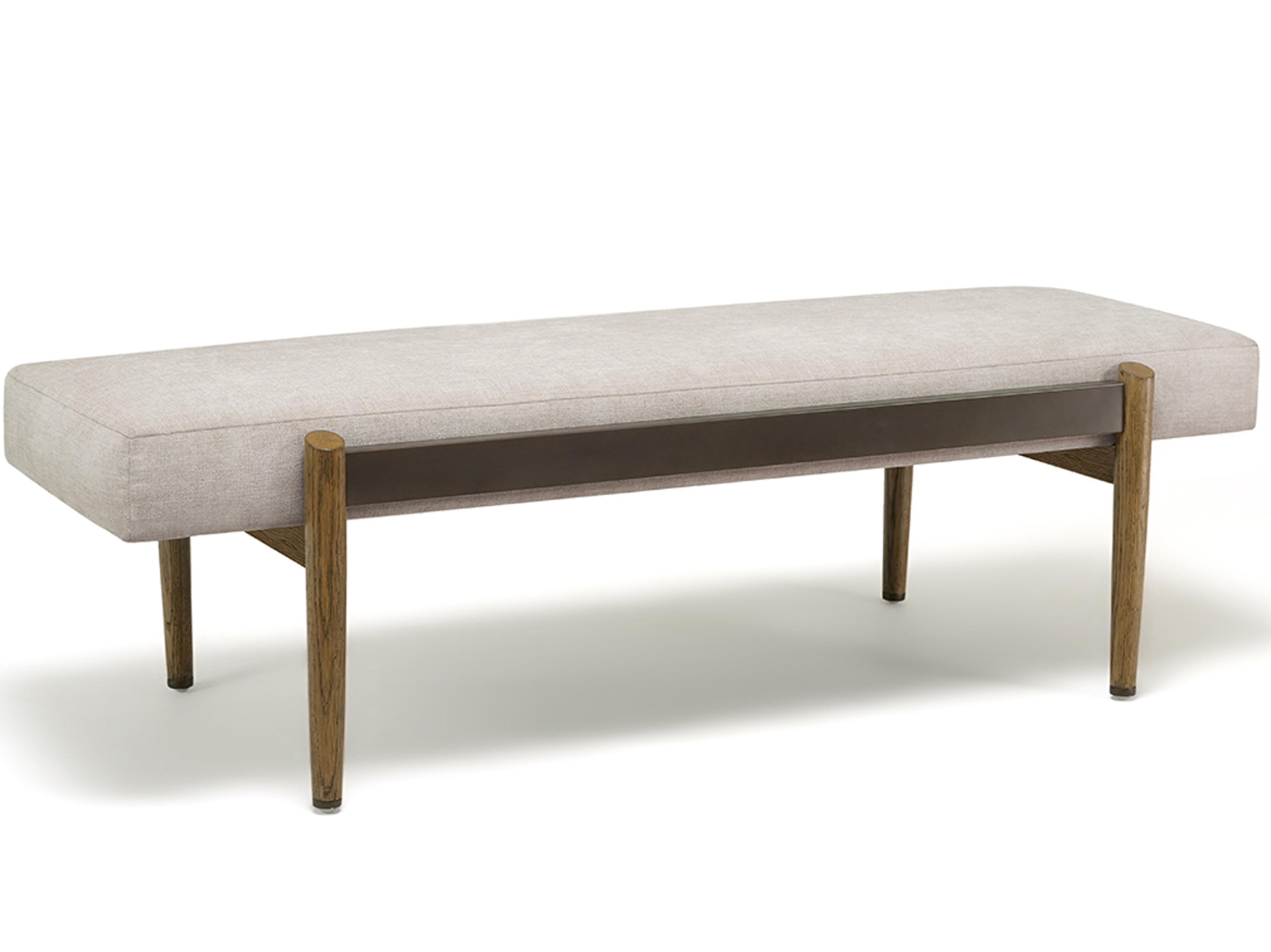 Brownstone Bryce Beige Upholstered Accent Bench