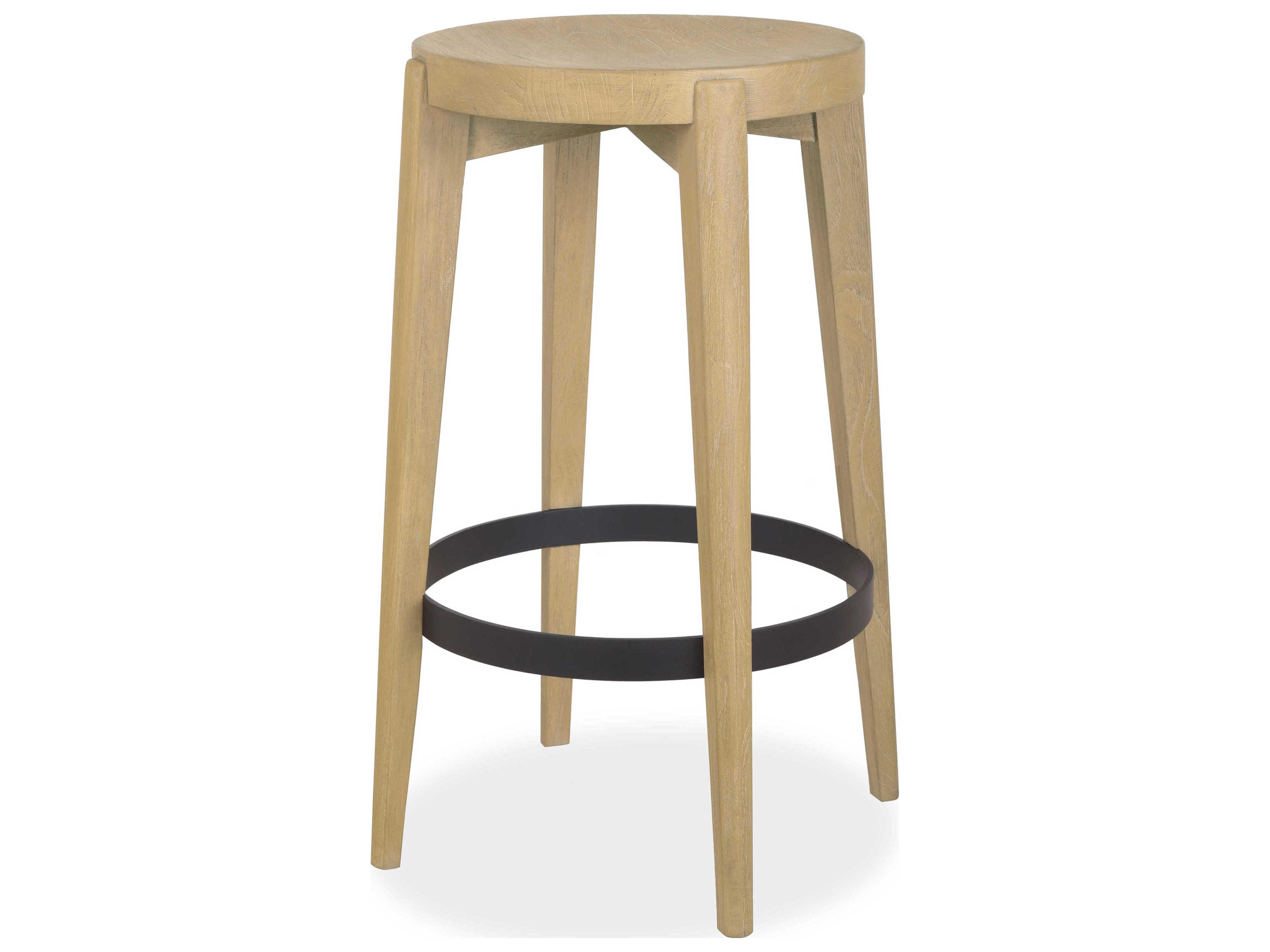 Brownstone Flynn Teak Wood Beach Counter Stool