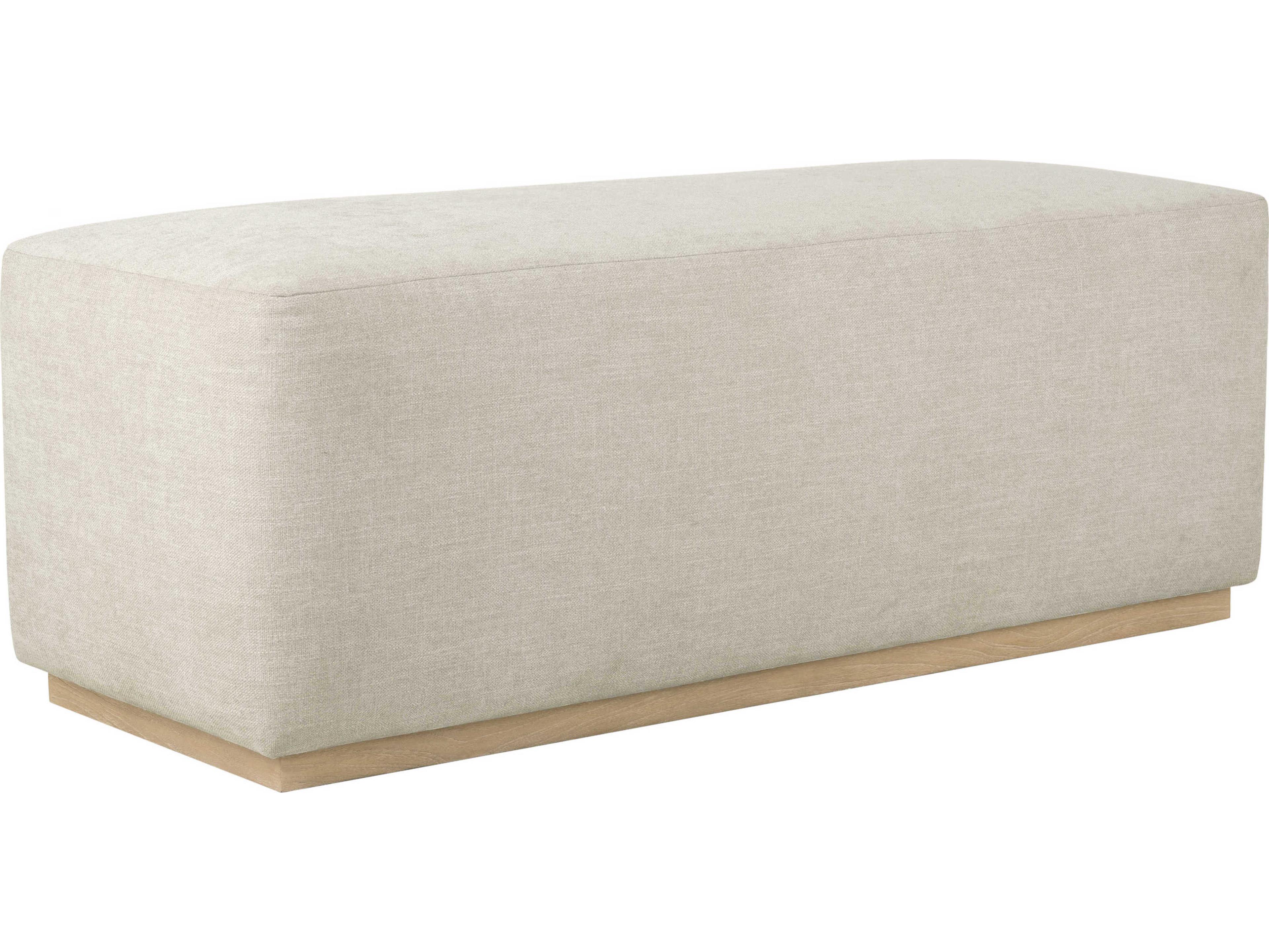 Brownstone Higgins Crypton Beach Beige Upholstered Accent Bench