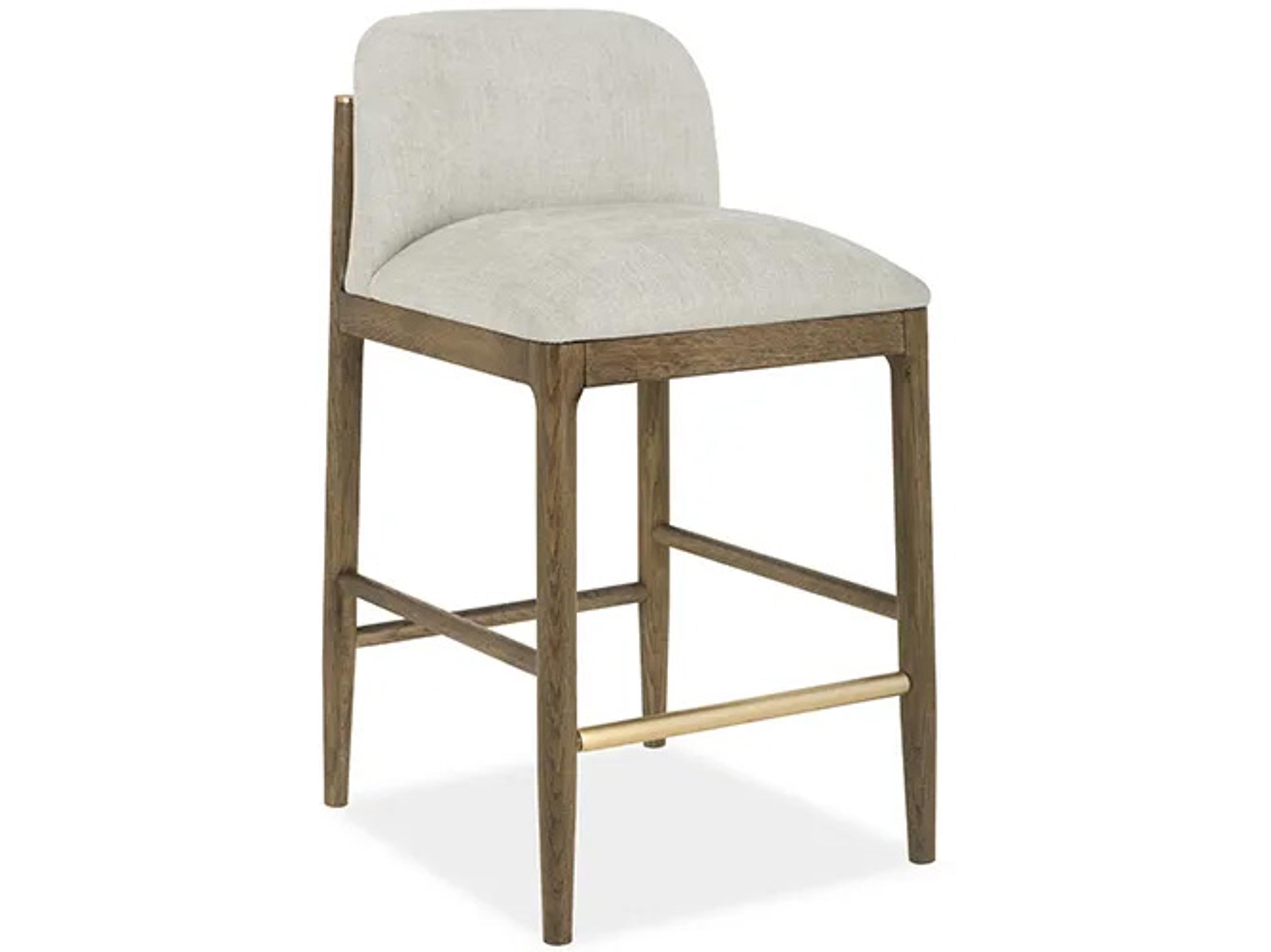 Brownstone Nathan Upholstered Oak Wood Counter Stool