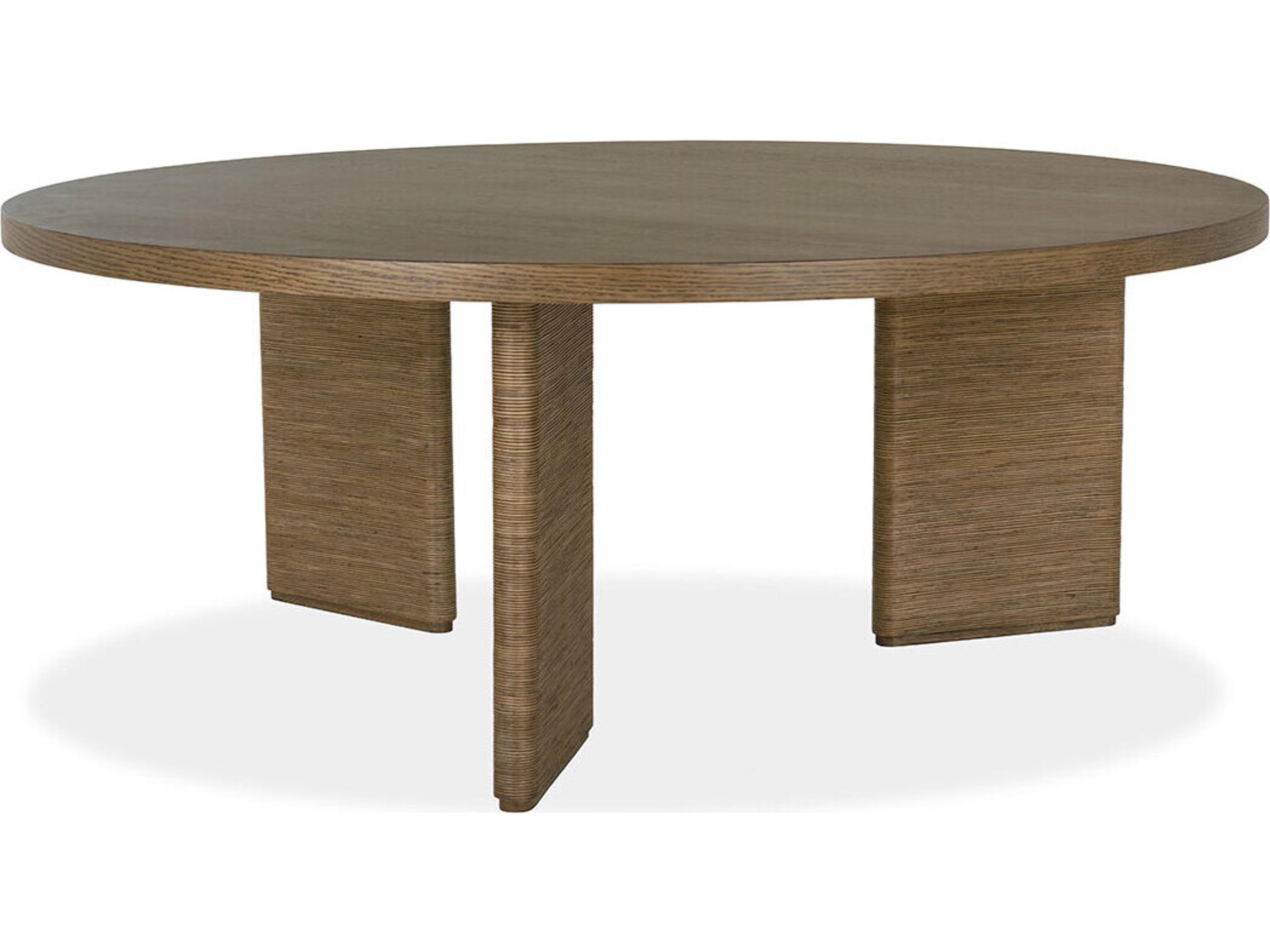 Brownstone Noto Round Wood Sedona Coffee Table