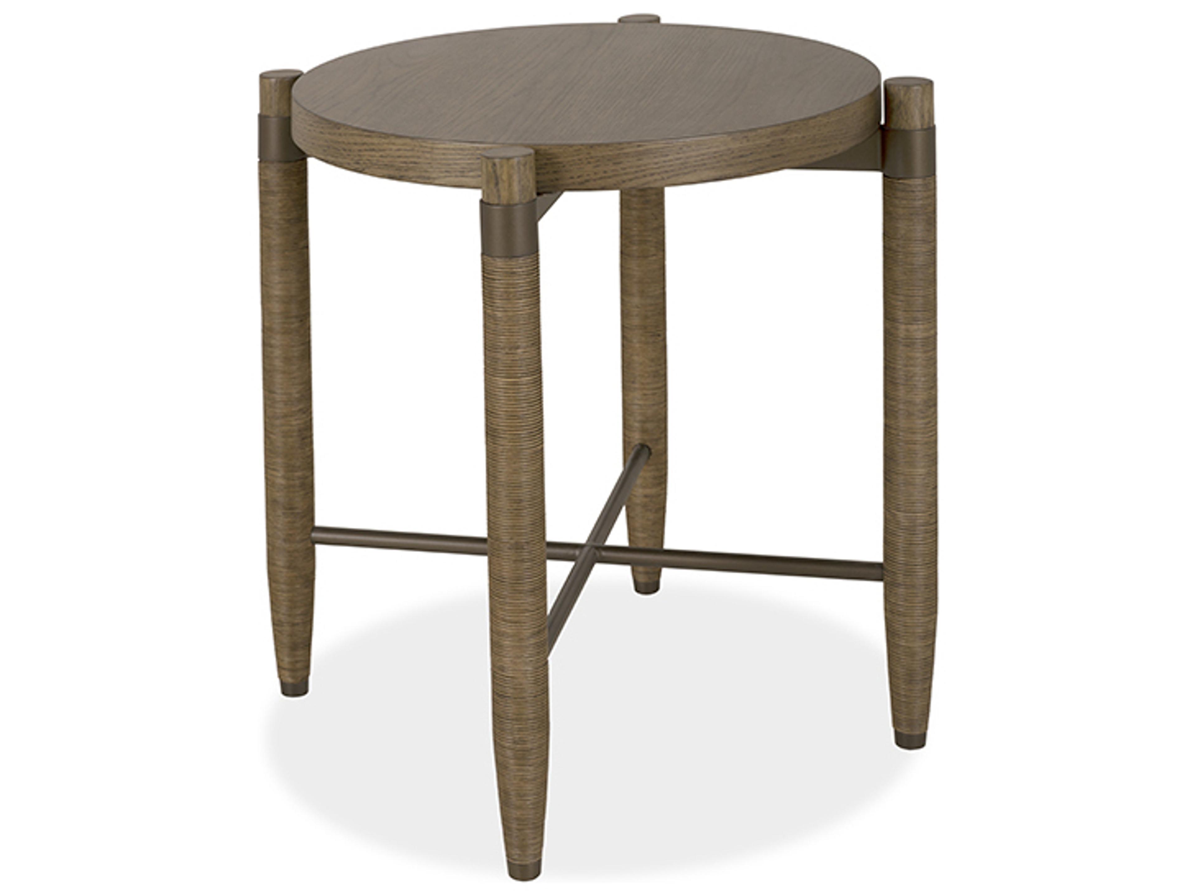 Brownstone Tristan Round Wood Sedona End Table
