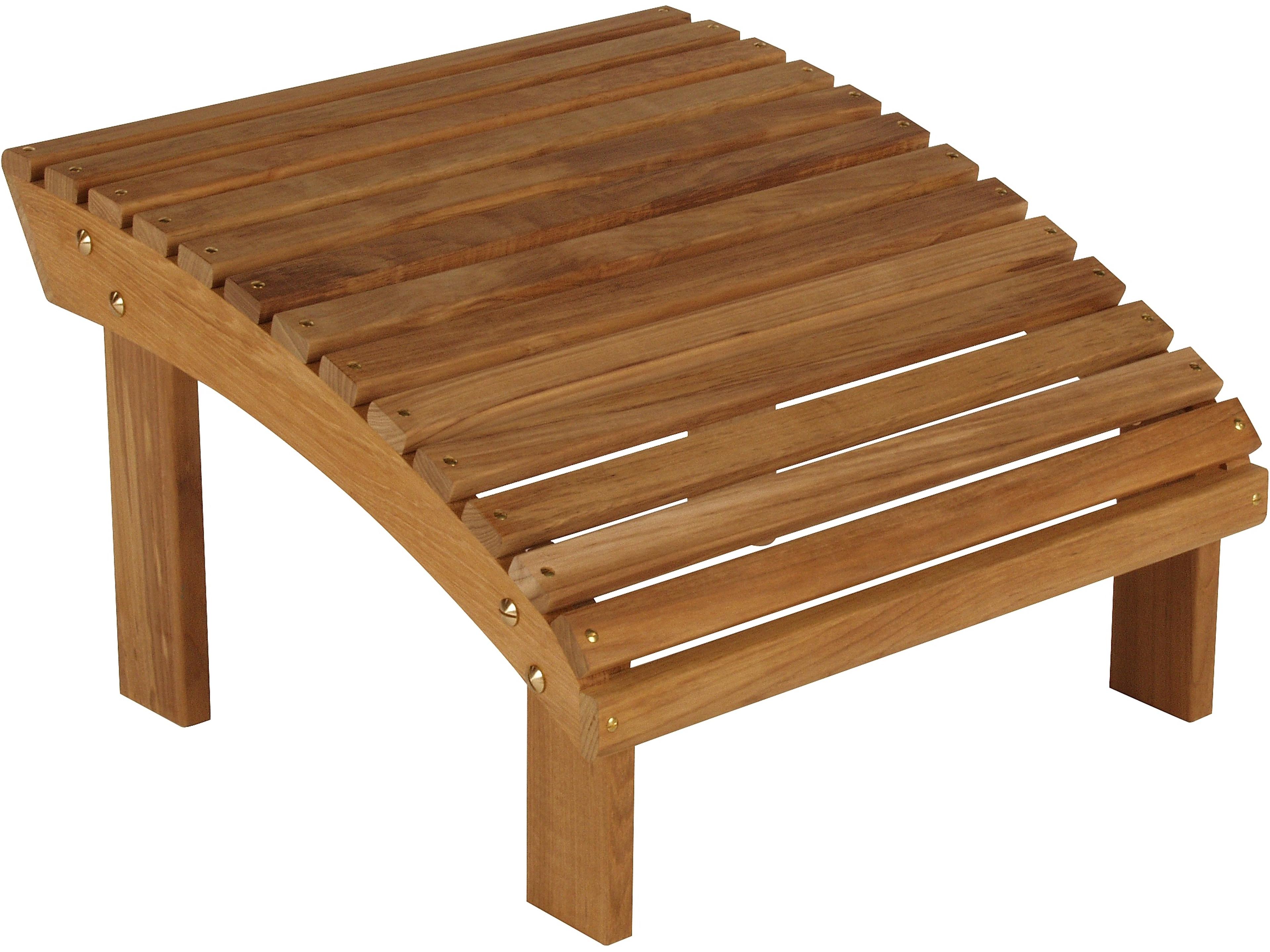 Barlow Tyrie Adirondack Footrest - Natural Teak