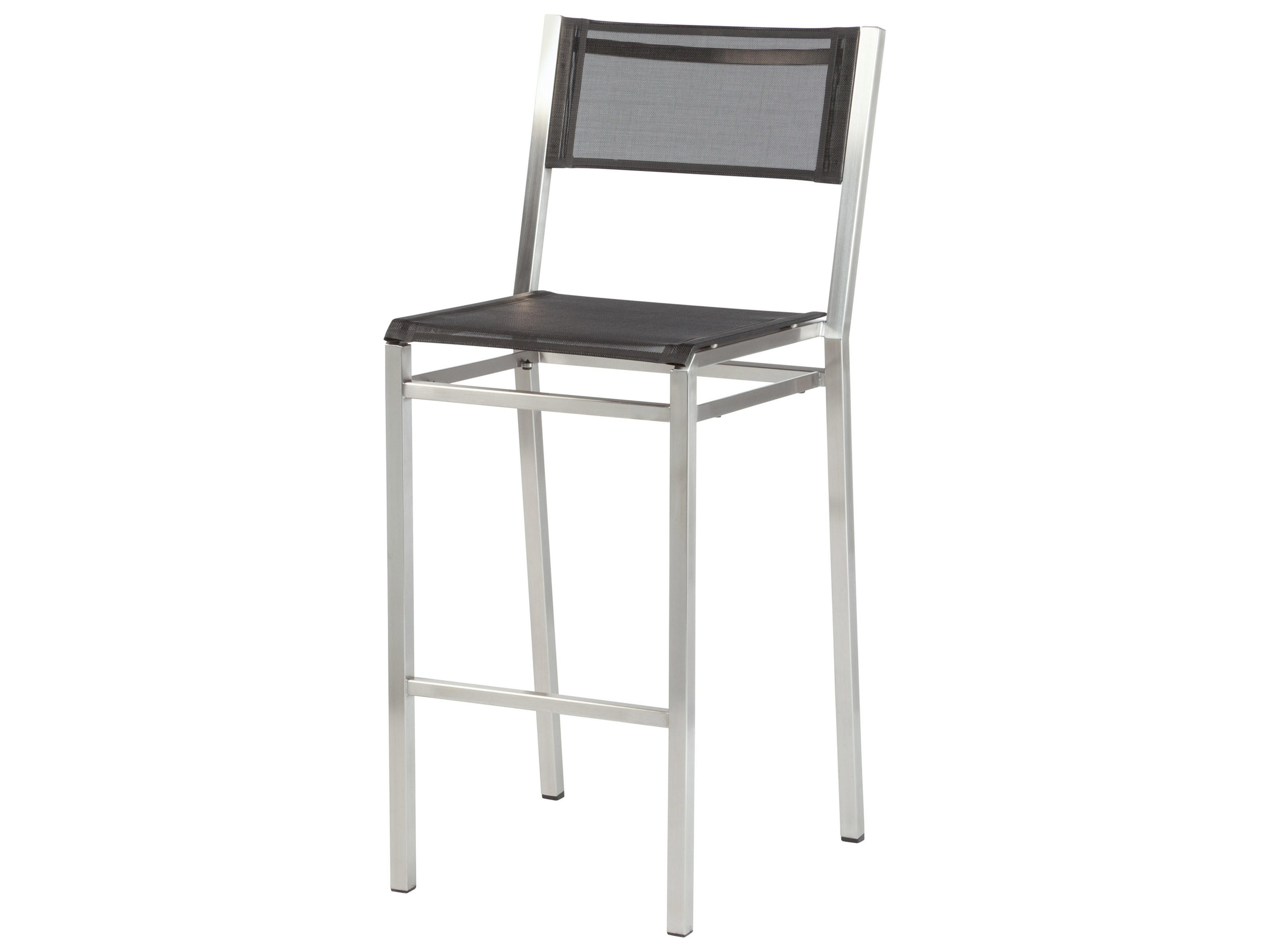 Barlow Tyrie Equinox Bar Stool - Charcoal Textilene Sling