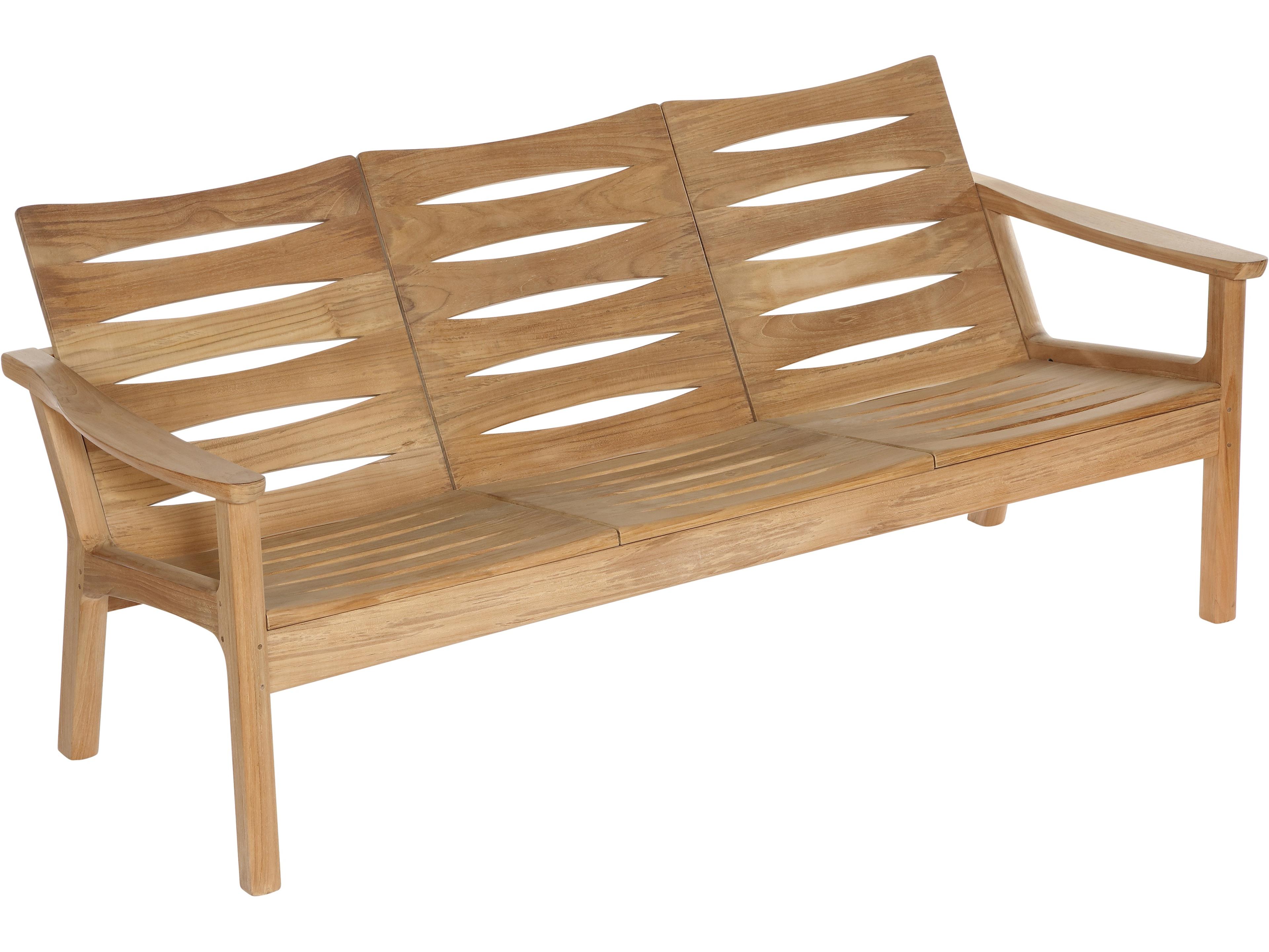 Barlow Tyrie Monterey Deep Seating Three-Seater Sofa - Natural Teak