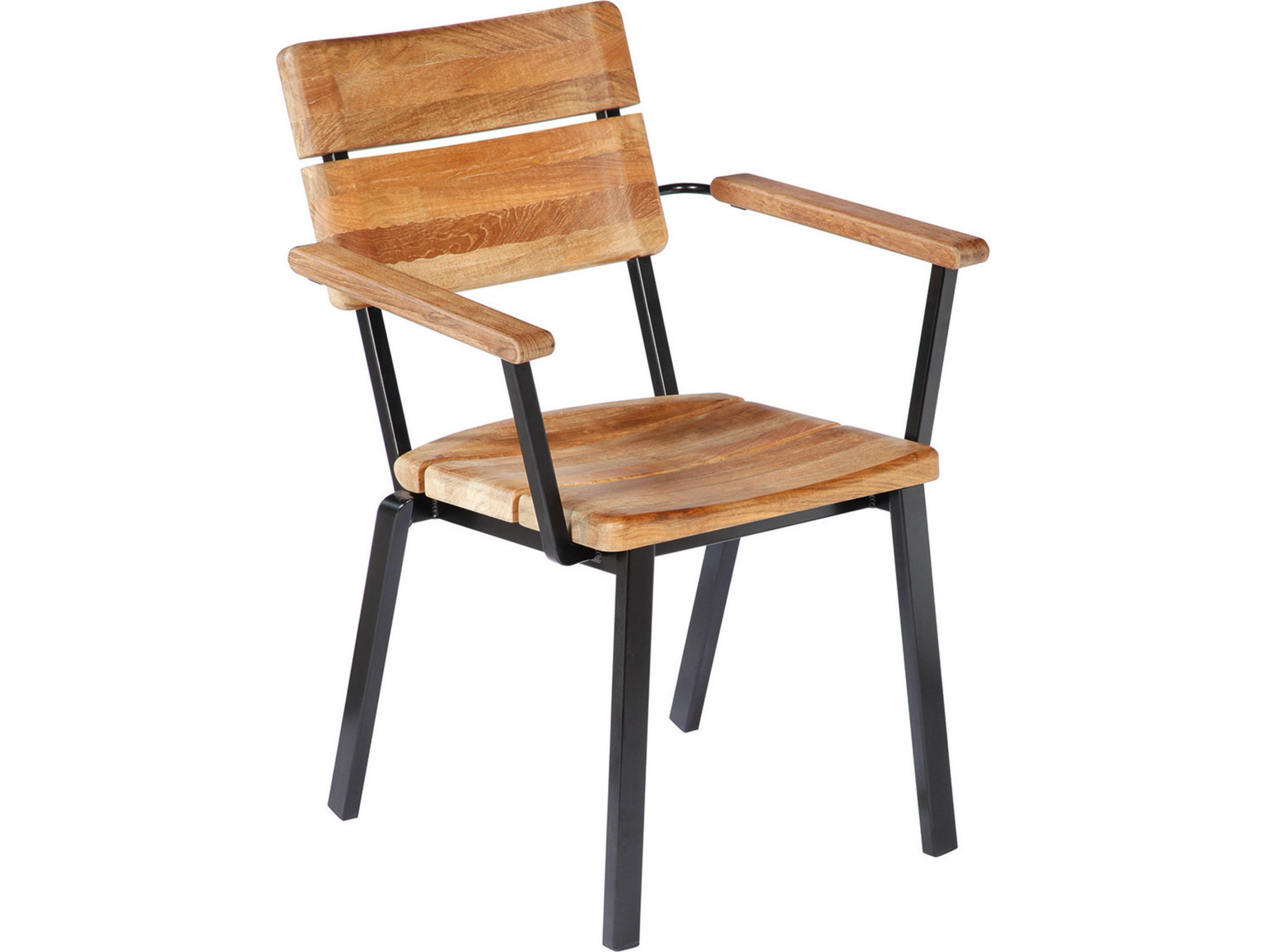 Barlow Tyrie Titan Aluminum Wood Dining Chair