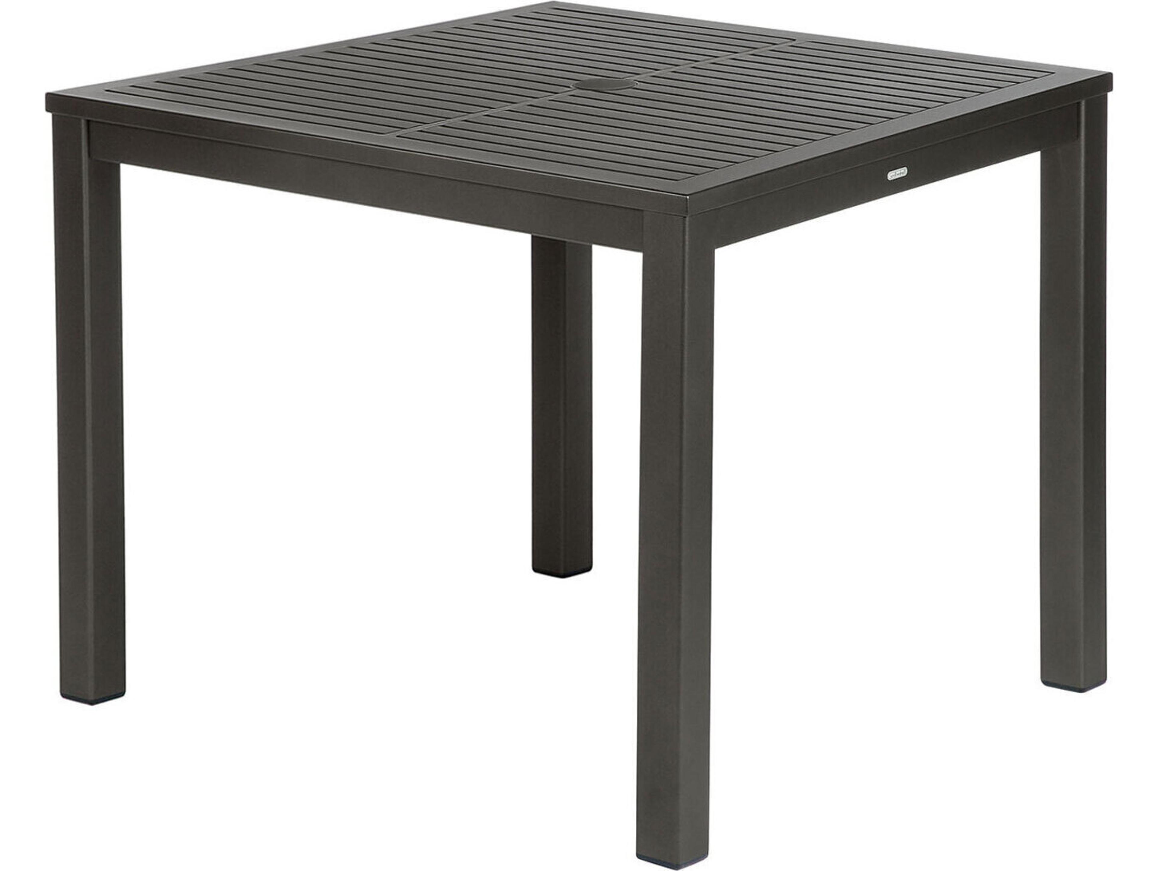 Barlow Tyrie Aura Dining Table Graphite Powder-Coated Aluminum