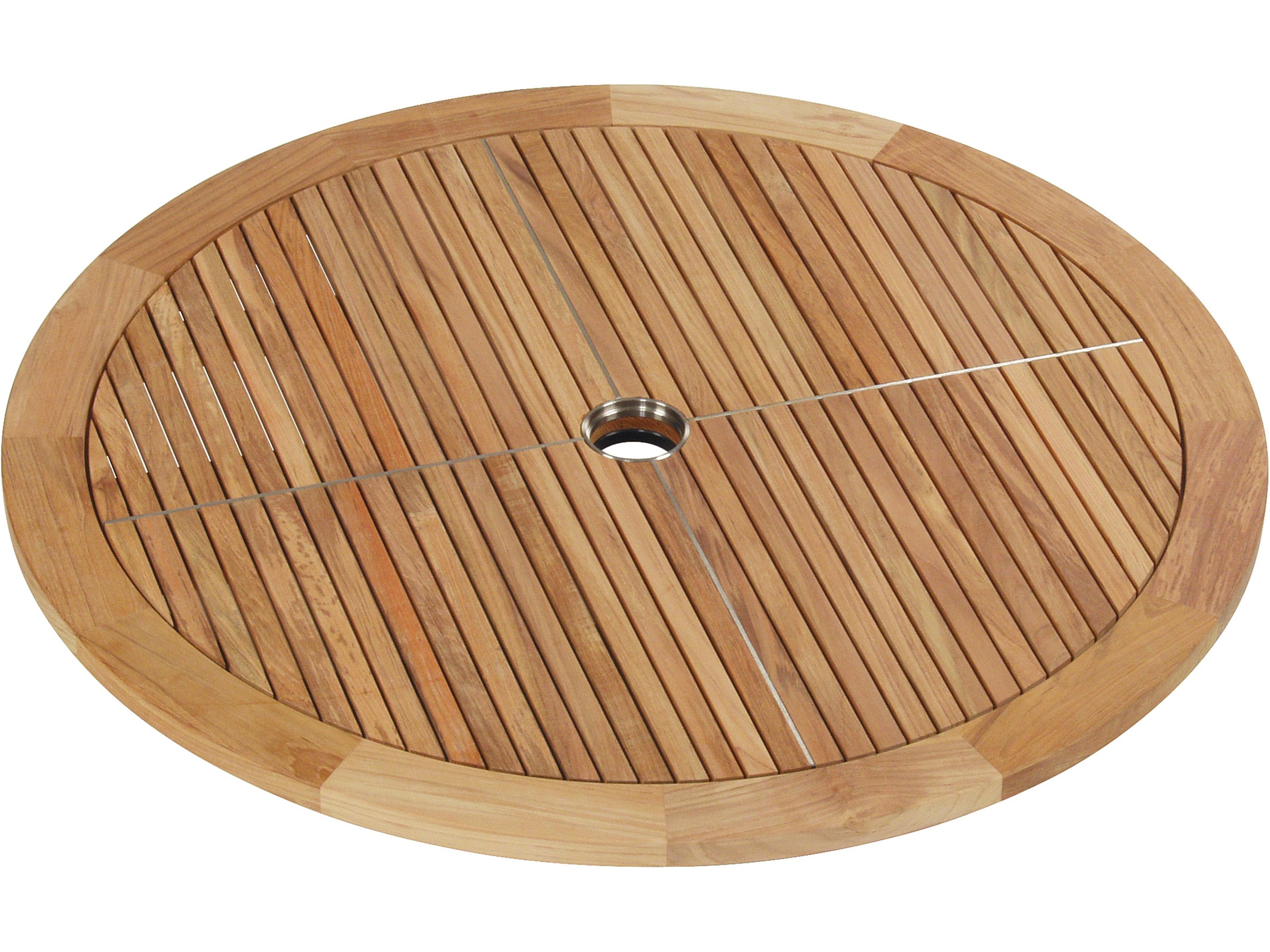 Barlow Tyrie Equinox Lazy Susan - Natural Teak - 29"W