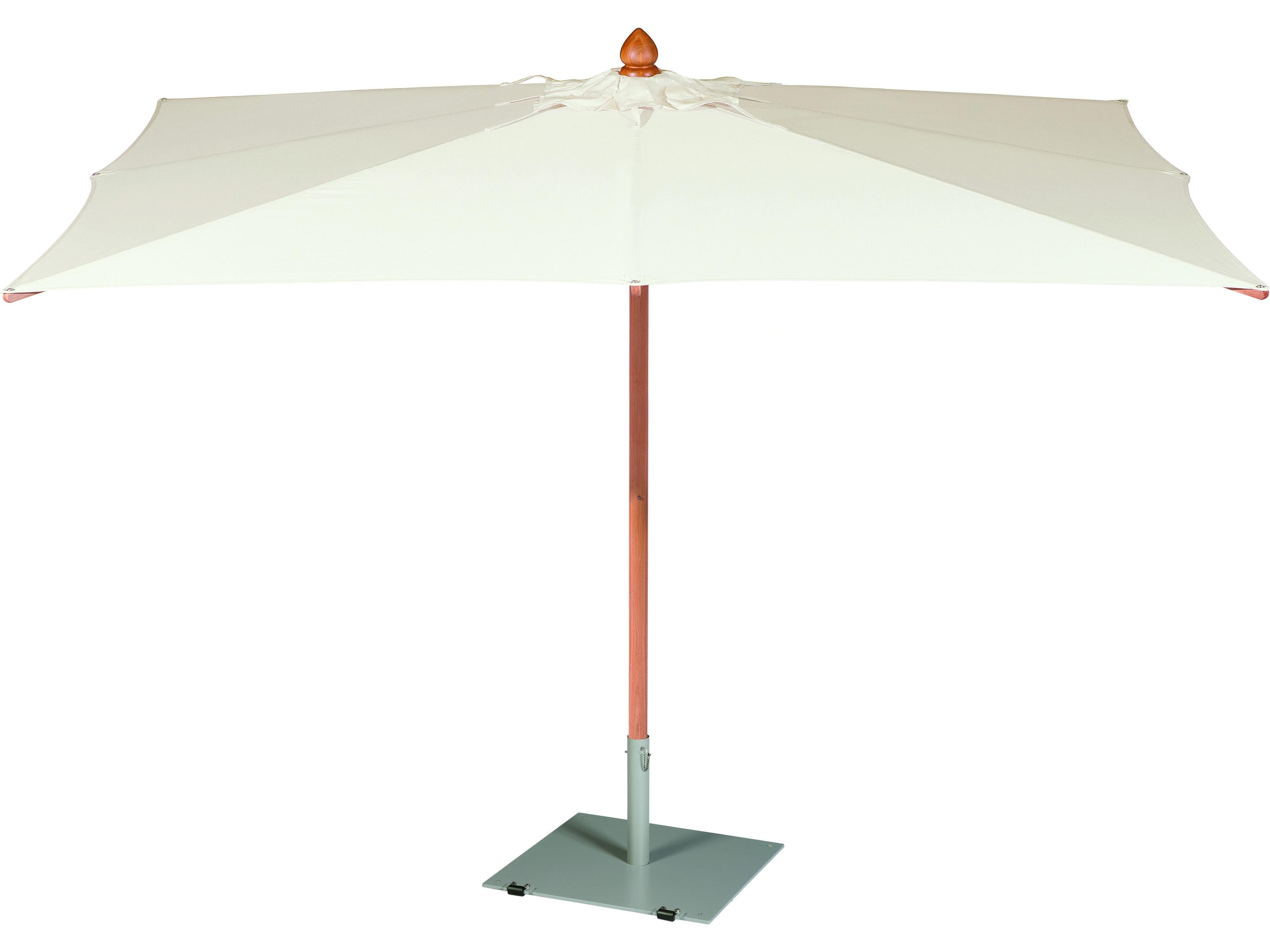 Barlow Tyrie Napoli Umbrella  Canvas Sunbrella(R)  140"W x 100"D x 106"H  2.5" Pole