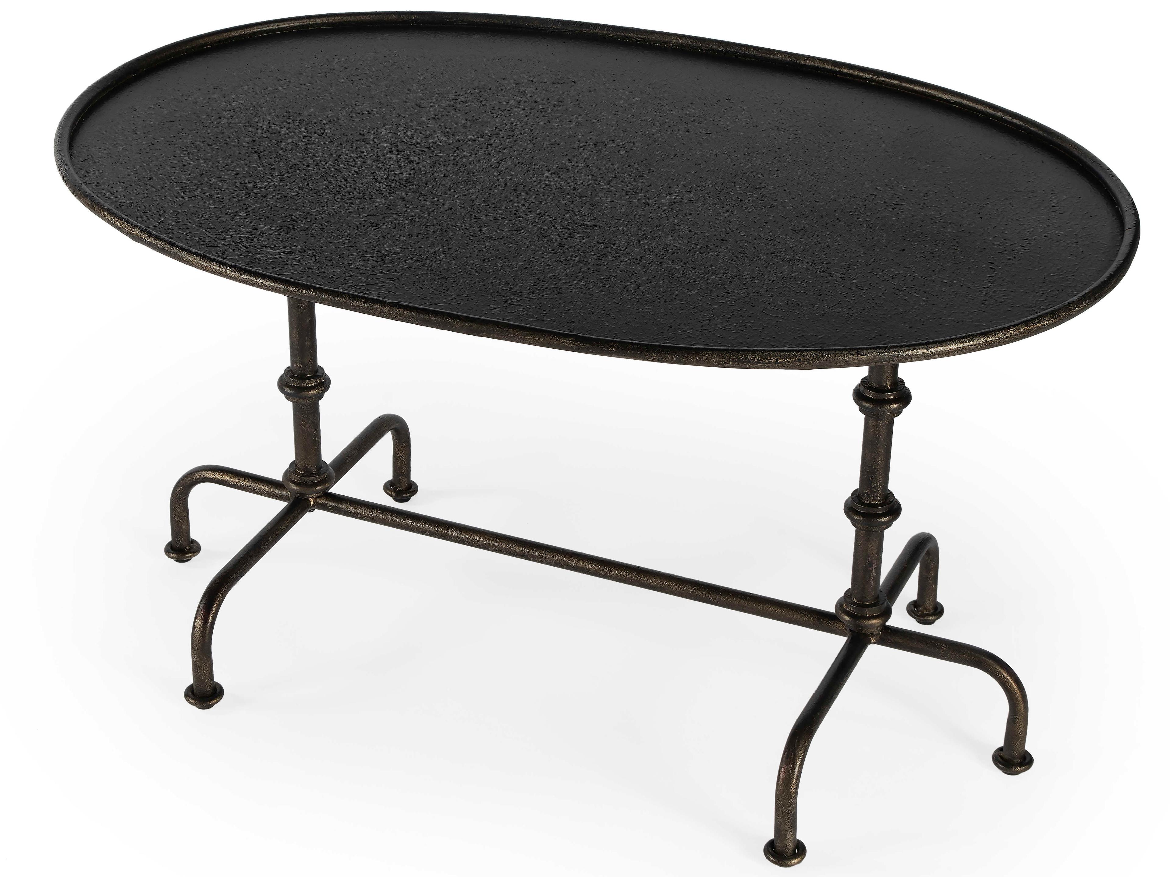 Butler Kira Oval Steel Metalworks Coffee Table