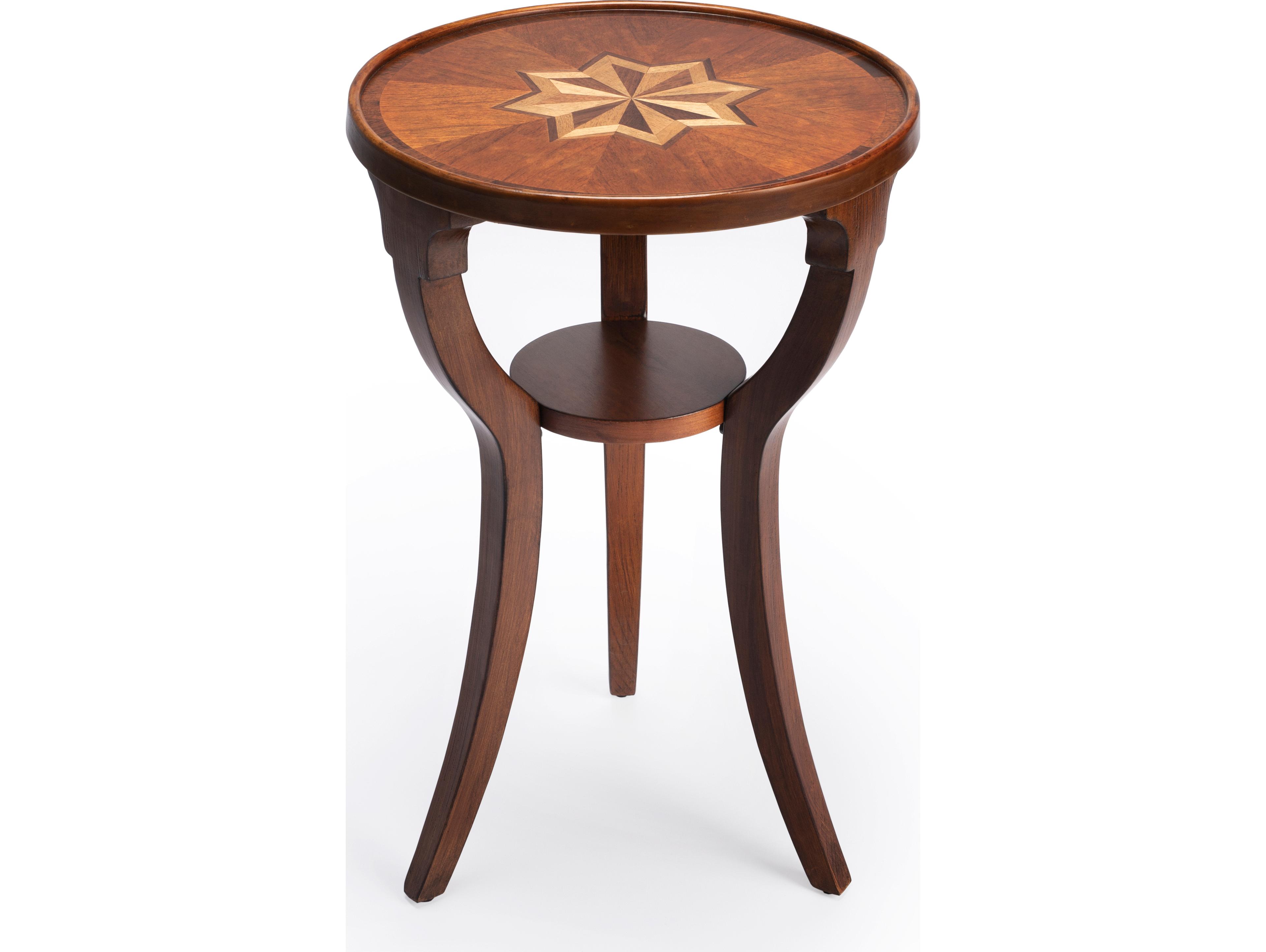Butler Dalton Round Wood Olive Ash End Table