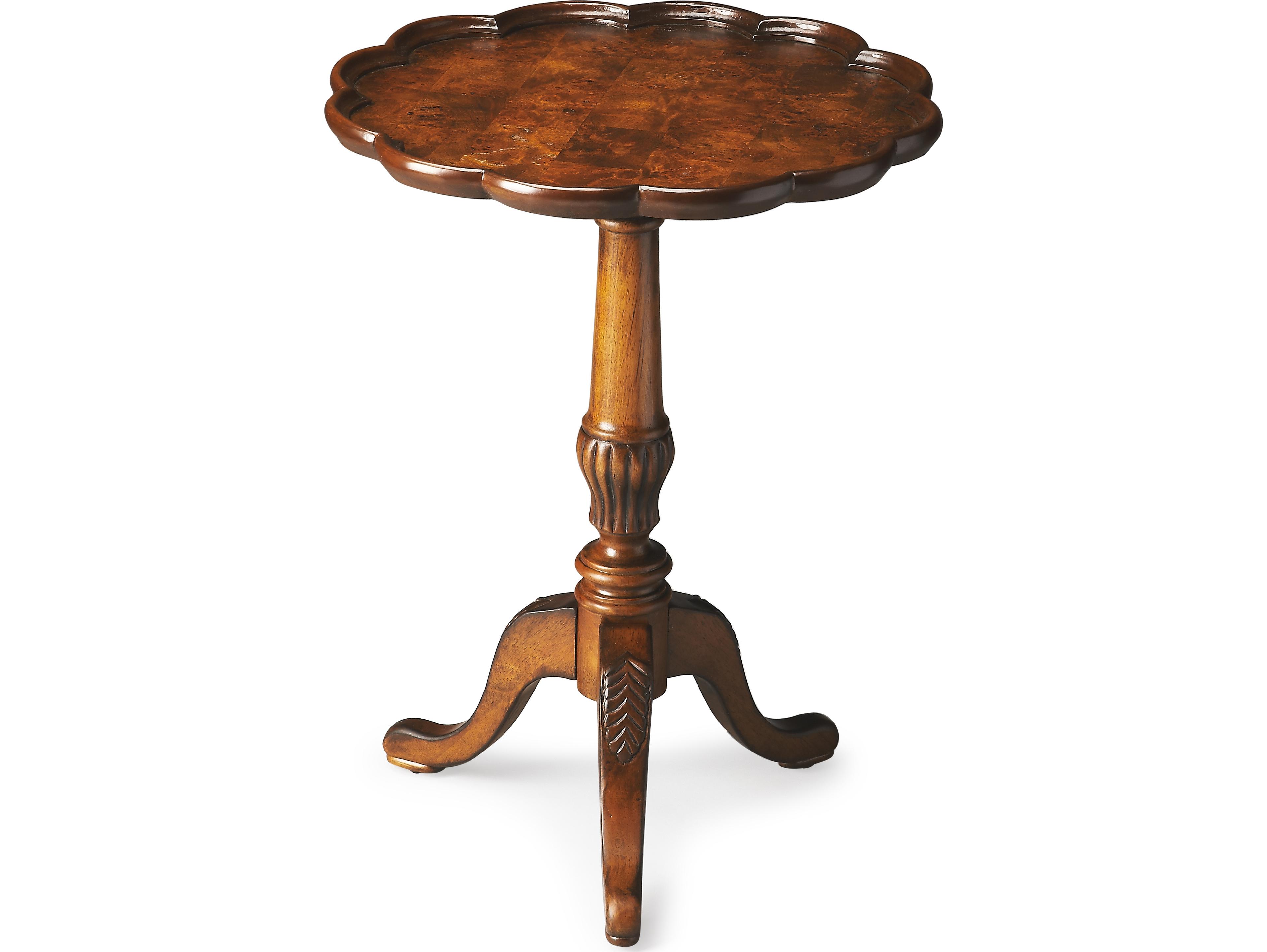 Dansby Round Wood Olive Ash End Table