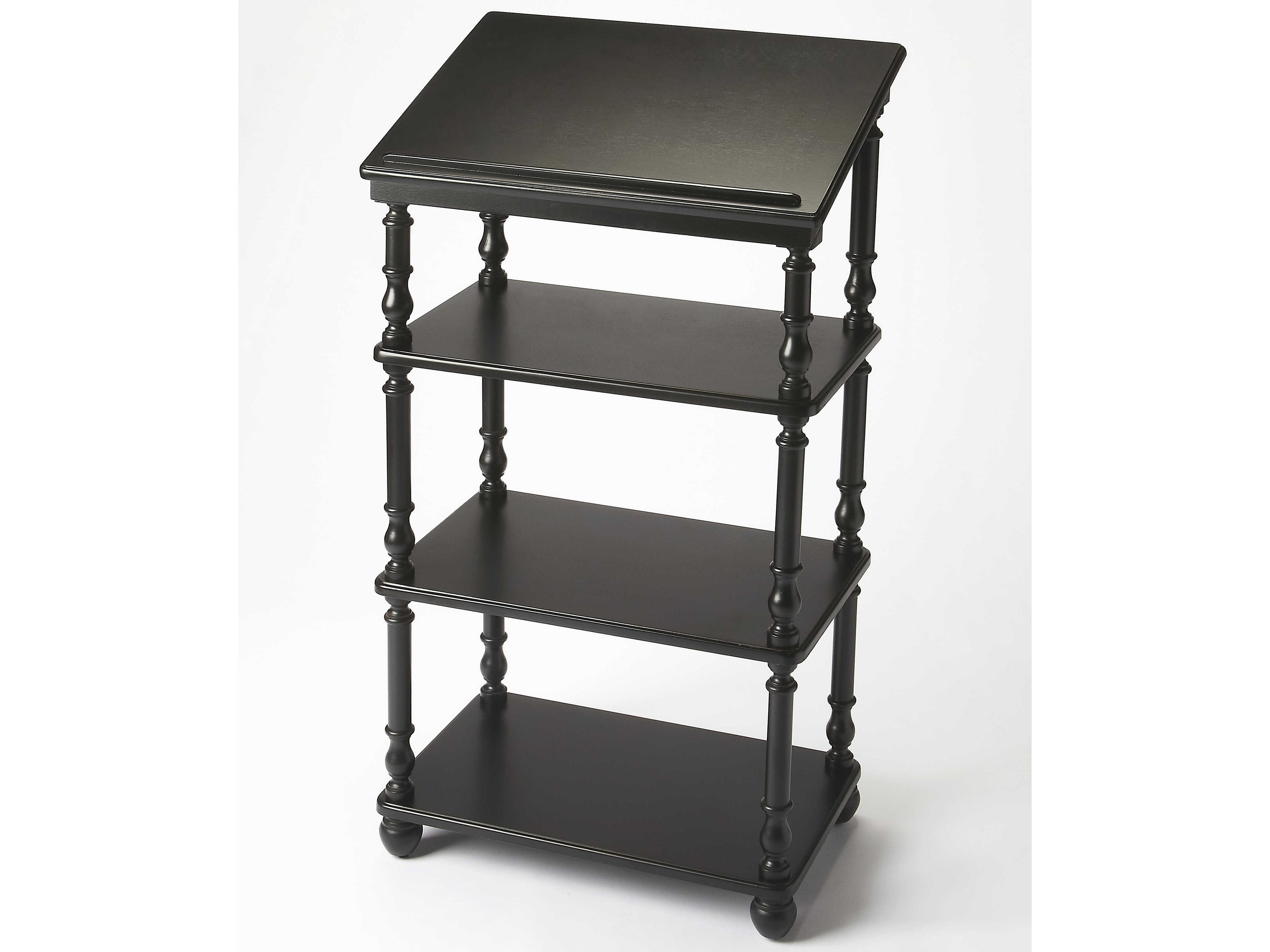 Butler Alden Black Licorice Library Stand/Podium