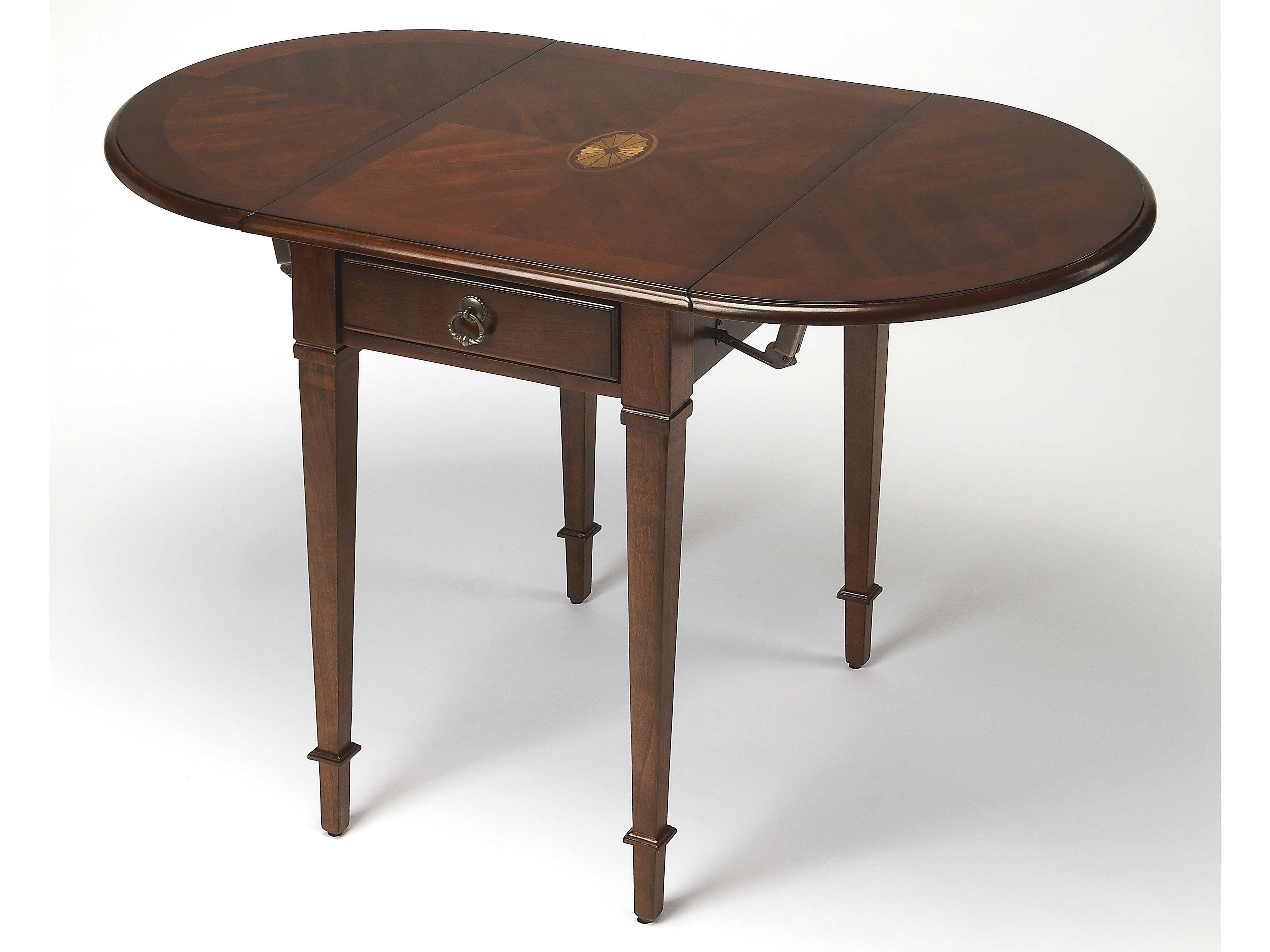 Glenview Rectangular Wood Cherry End Table