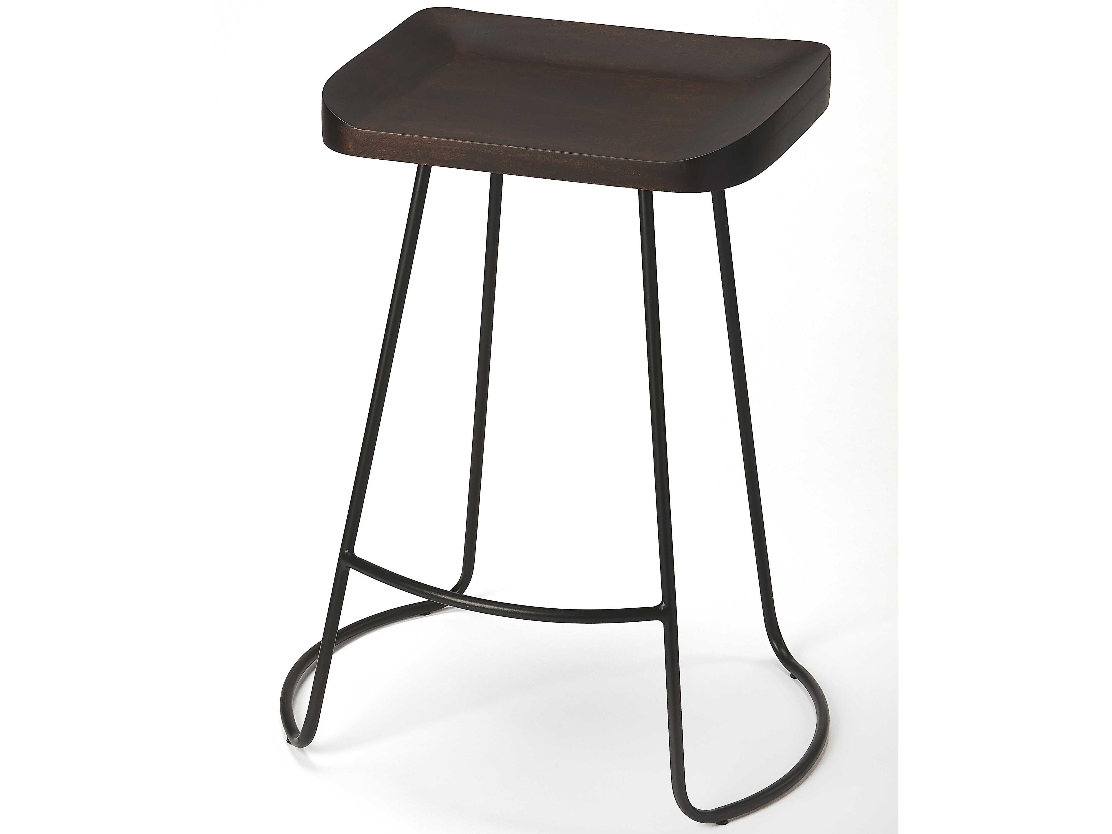 Butler Alton Coffee Mango Wood Counter Stool