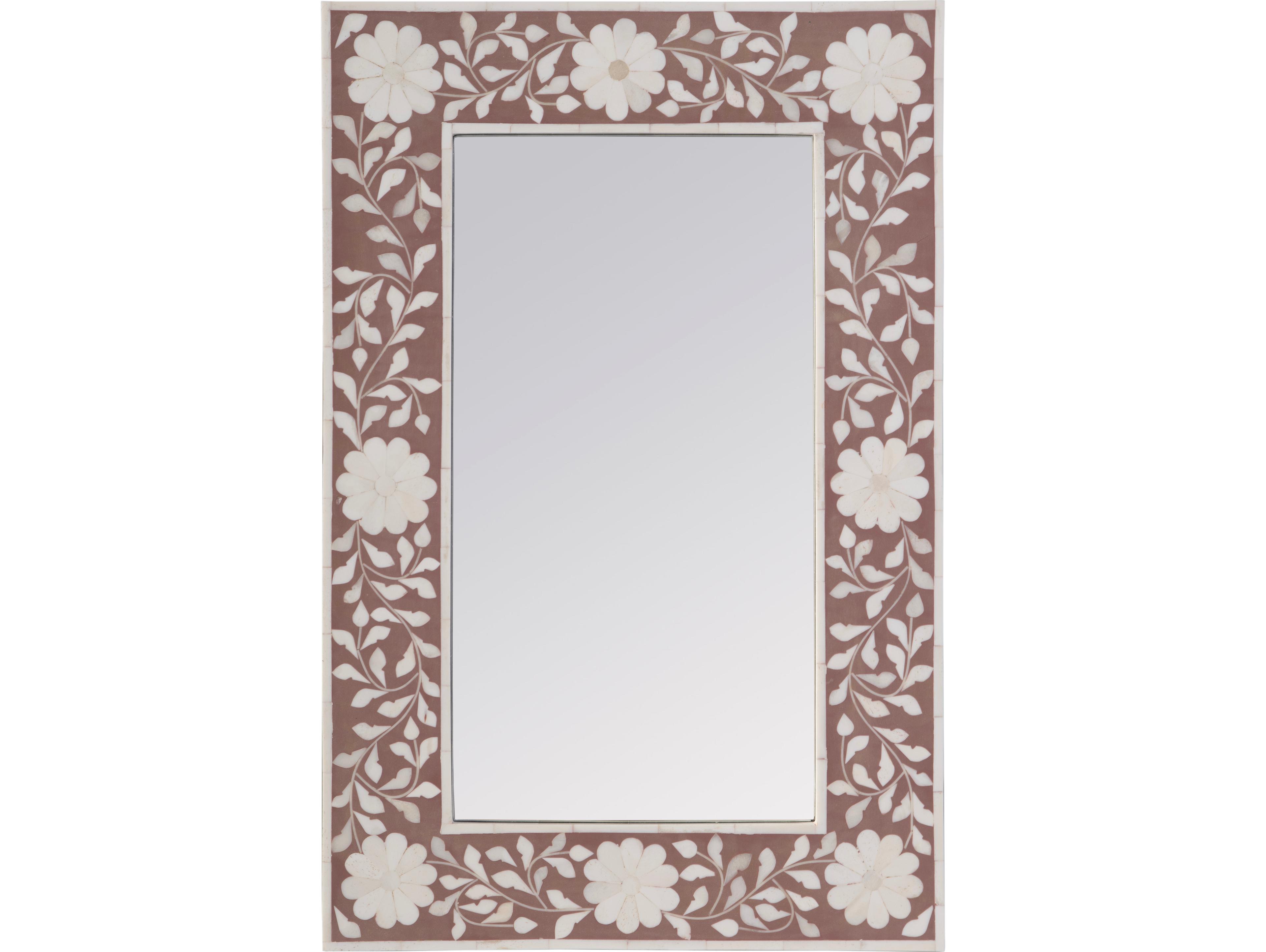 Butler Vivienne Rose Bone Rectangular Wall Mirror
