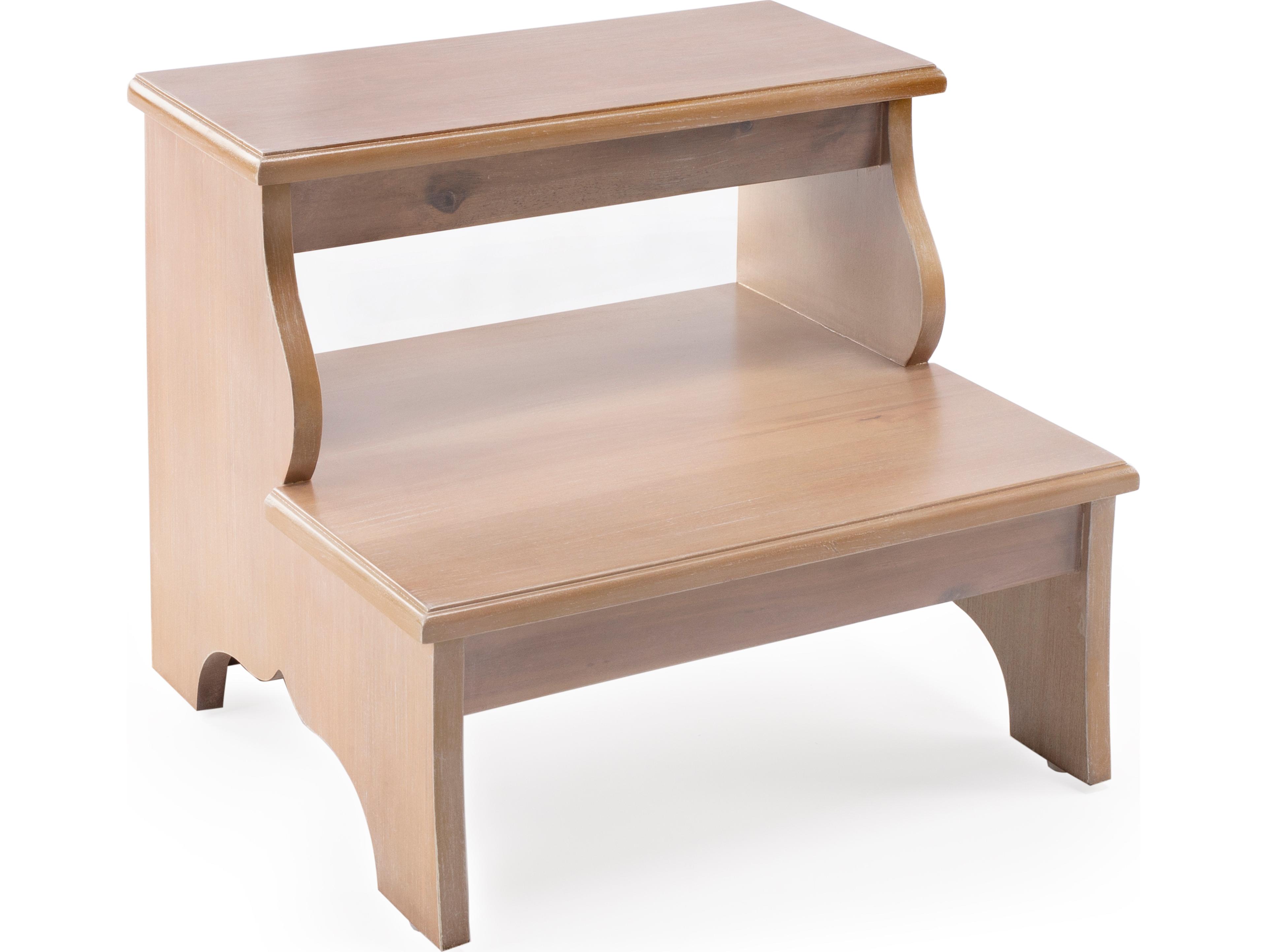 Butler Melrose Driftwood Beige Accent Stool