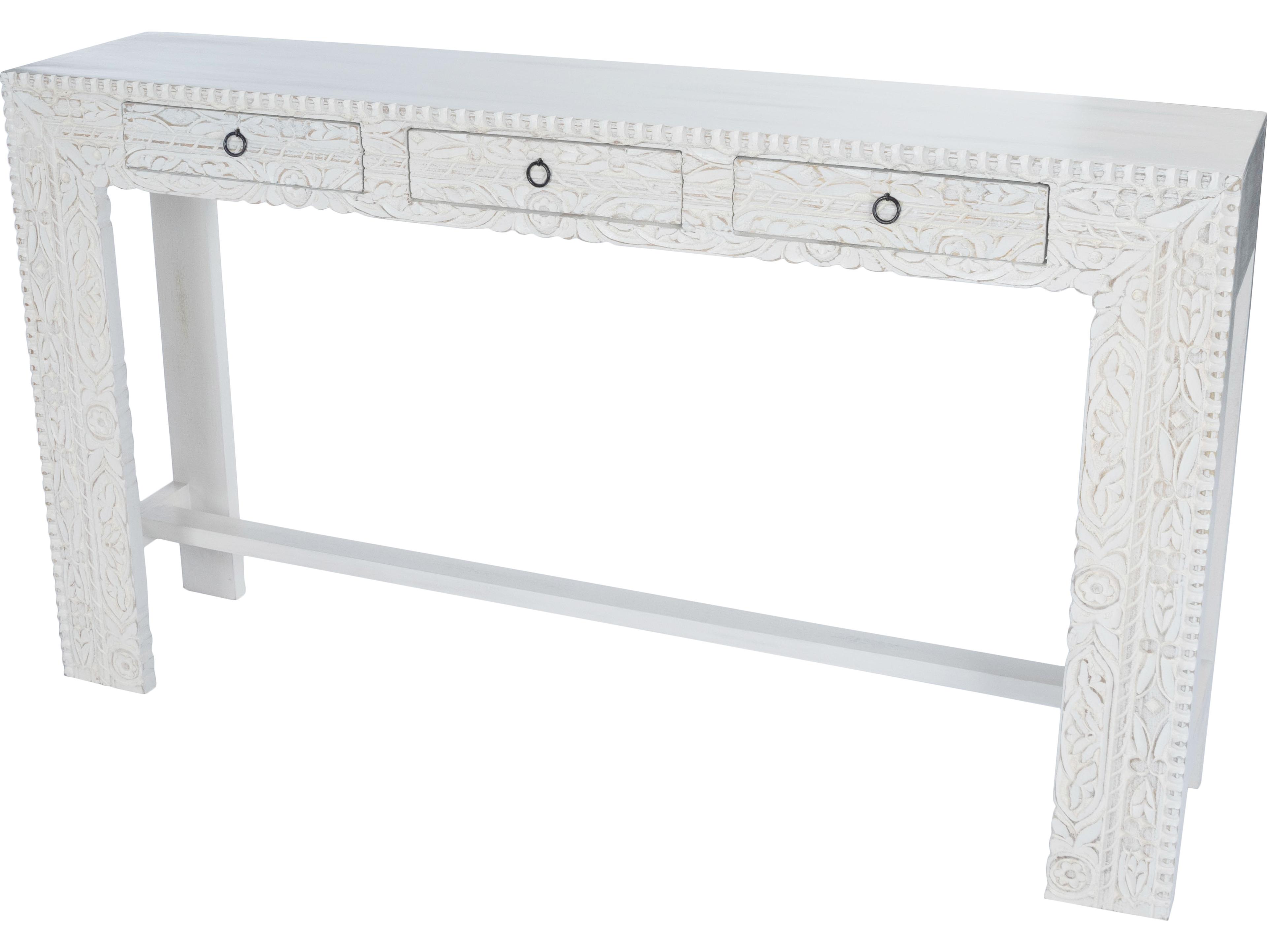 Butler Janta Rectangular Wood Artifacts Console Table