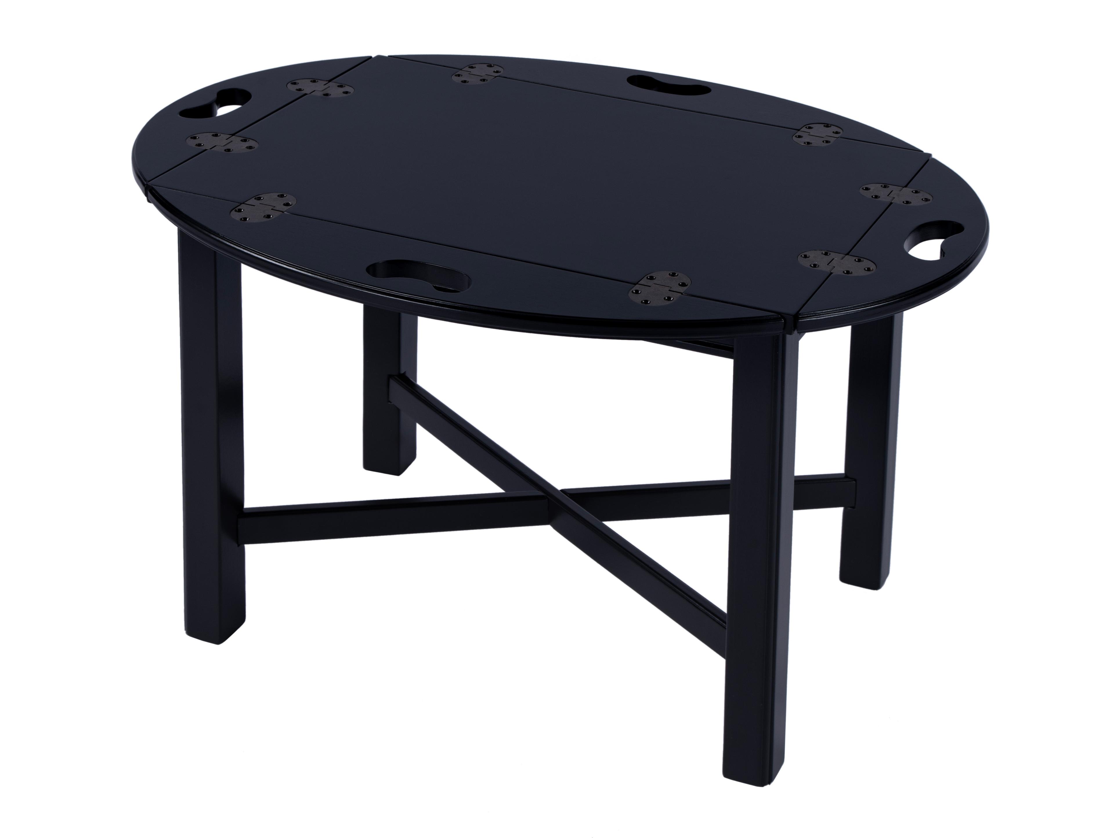 Butler Carlisle Oval Wood Black Licorice Coffee Table