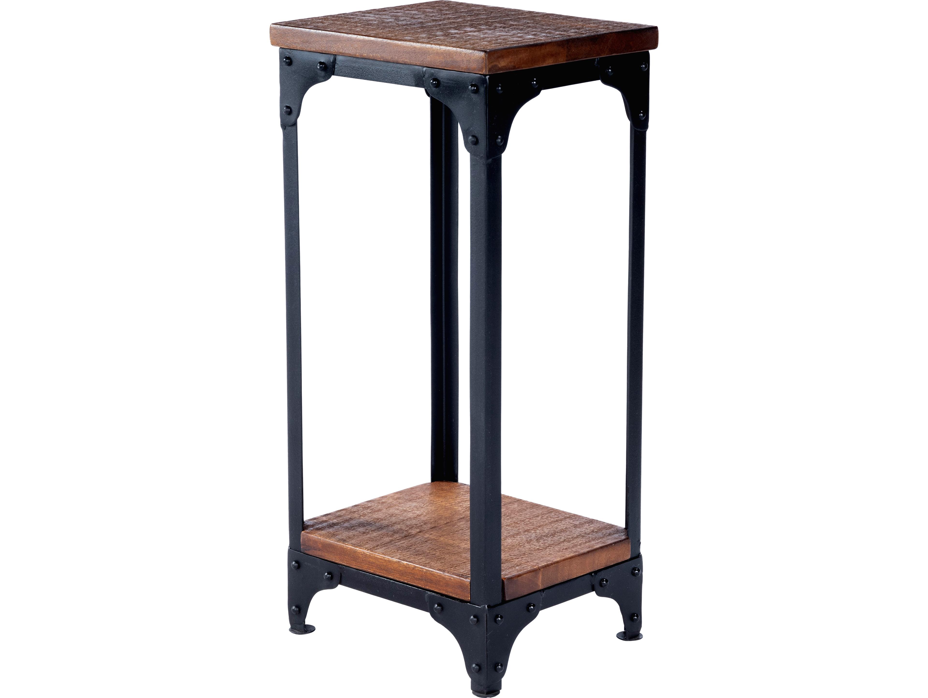 Butler Gandolph Square Wood Mountain Lodge End Table