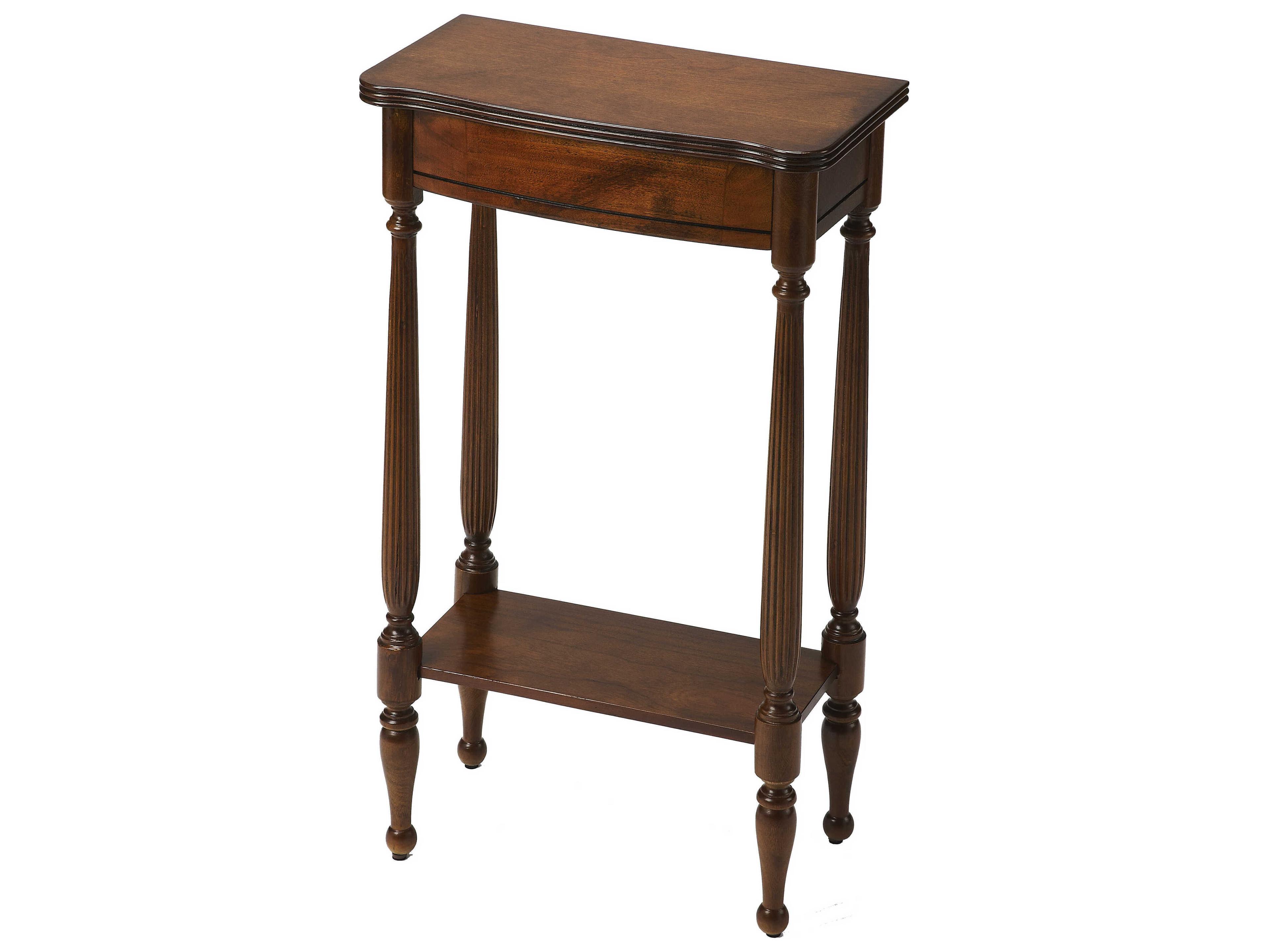 Butler Whitney Rectangular Wood Antique Cherry Console Table