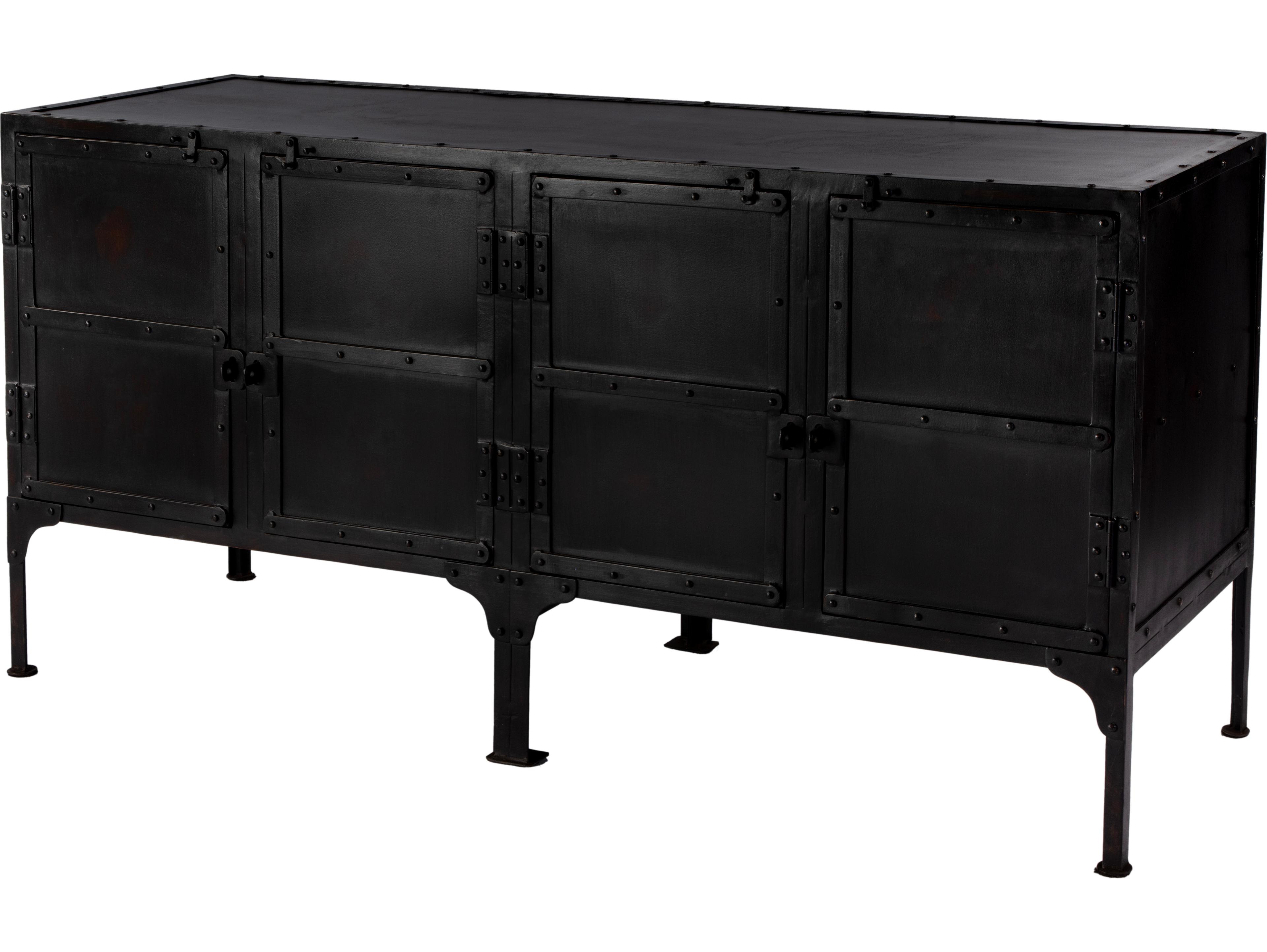 Butler Owen Metalworks Black Accent Cabinet
