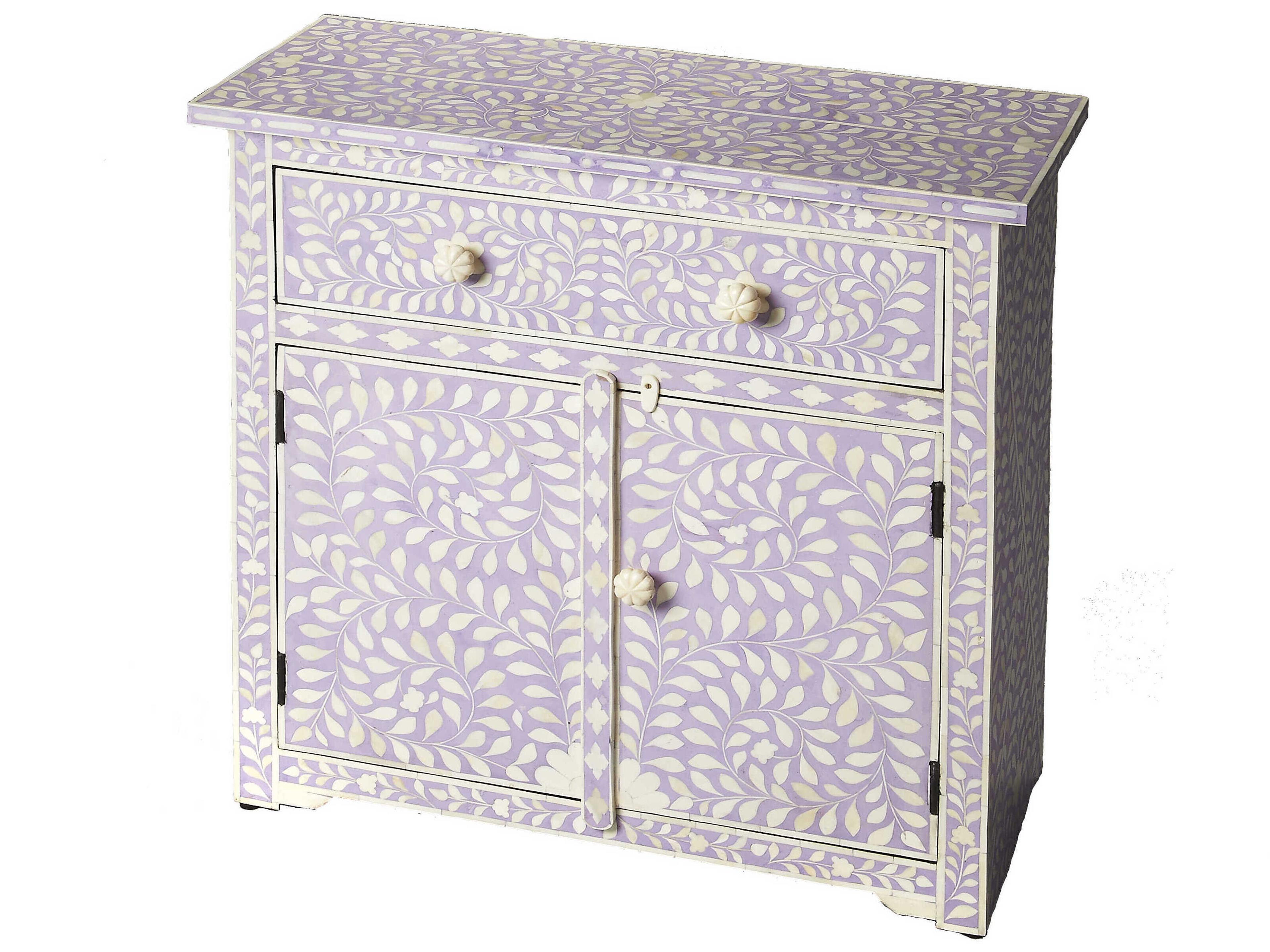 Butler Vivienne Purple Mango Wood Accent Chest