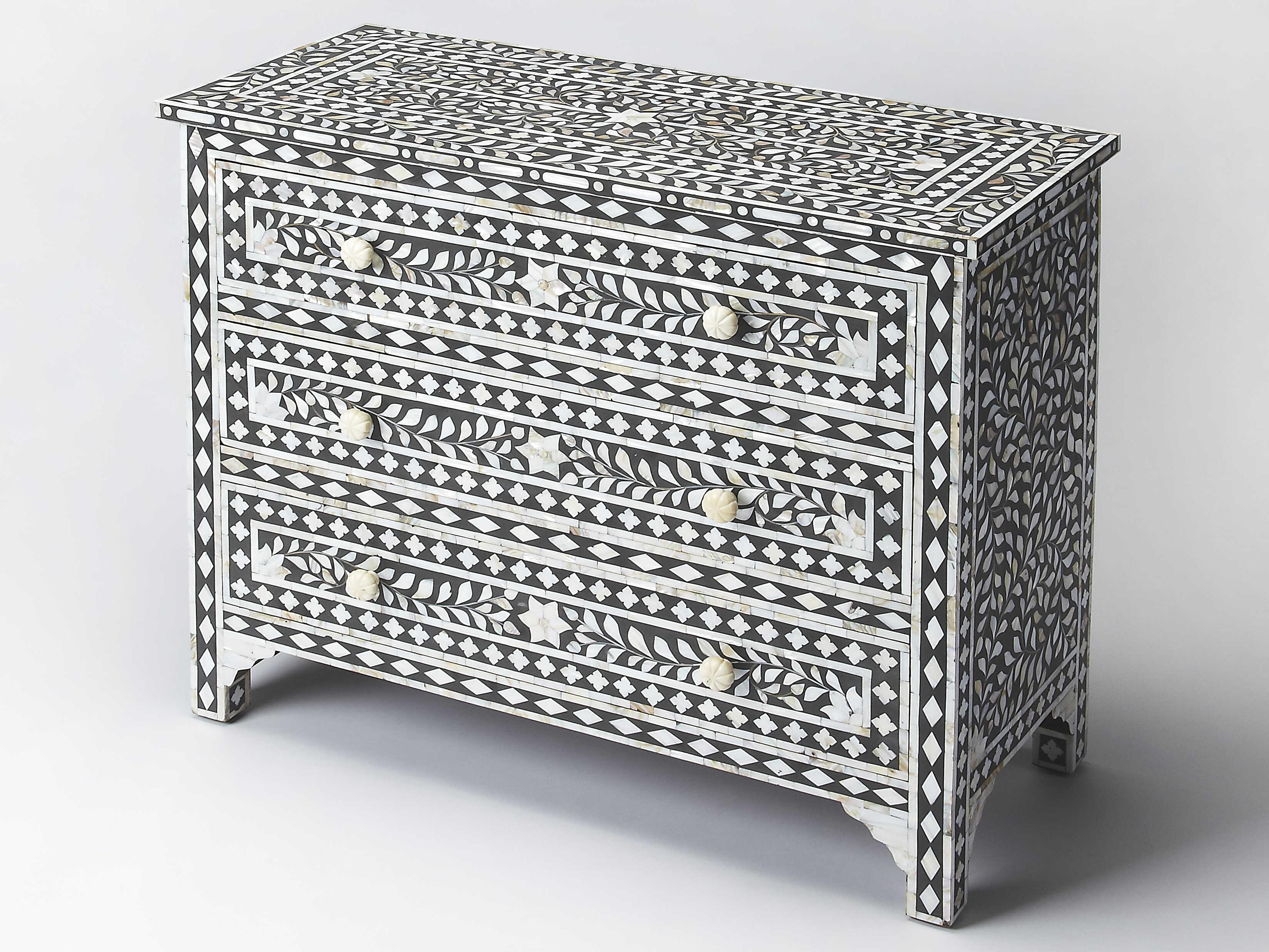 Butler Vivienne 3-Drawers Mango Wood Dresser