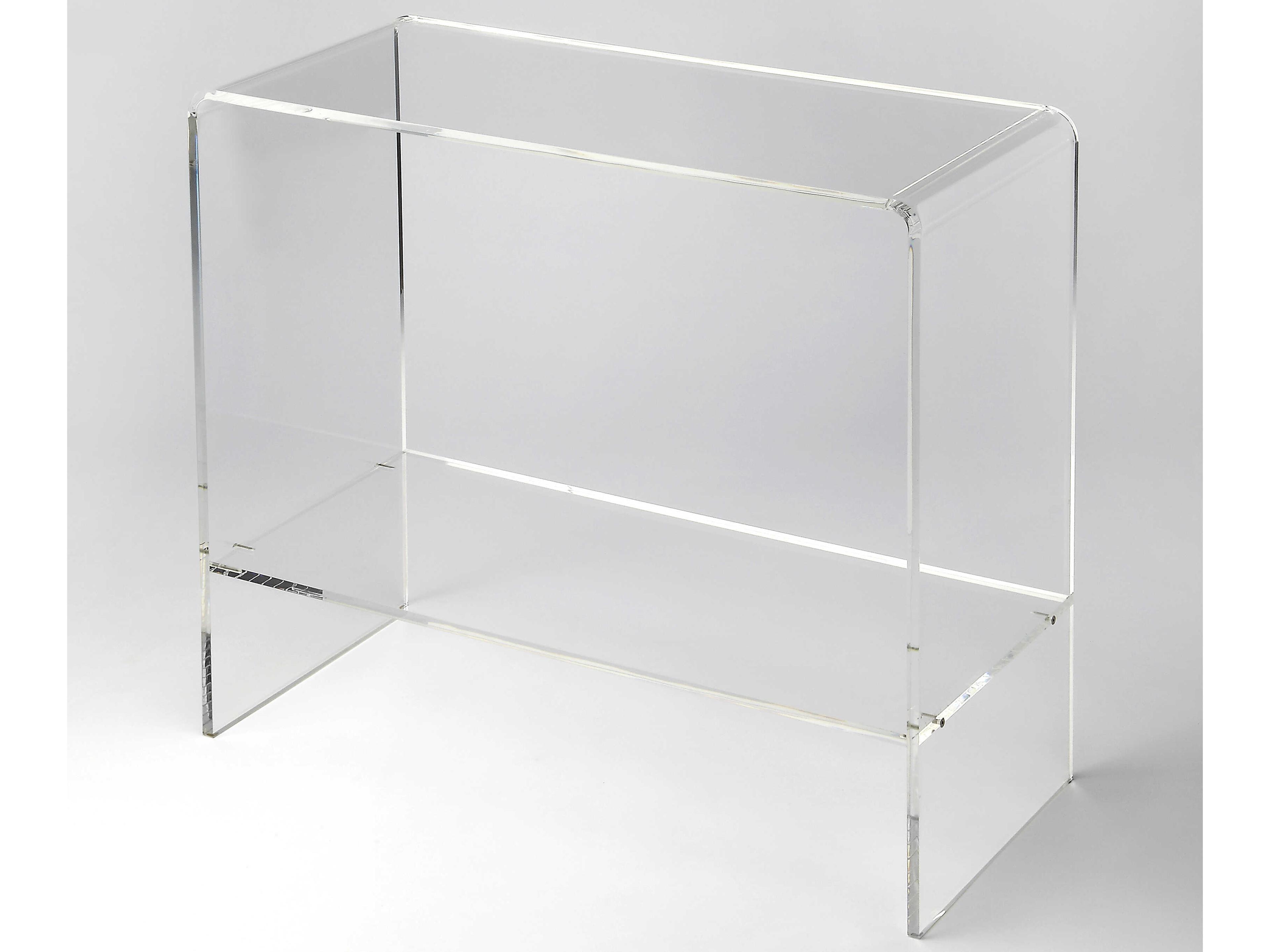 Butler Crystal Clear Rectangular Acrylic Console Table