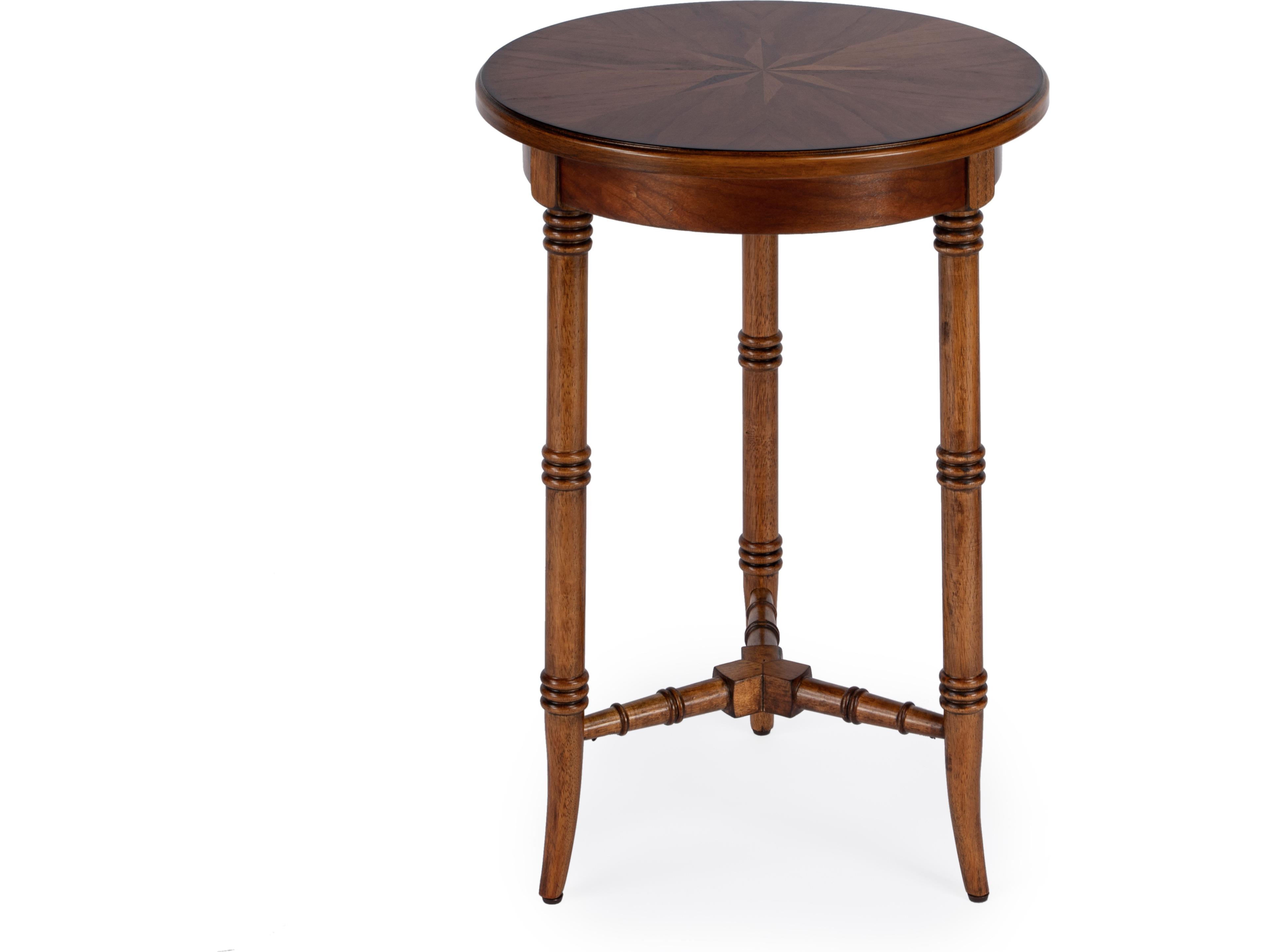 Butler Isla Round Wood Olive Ash End Table