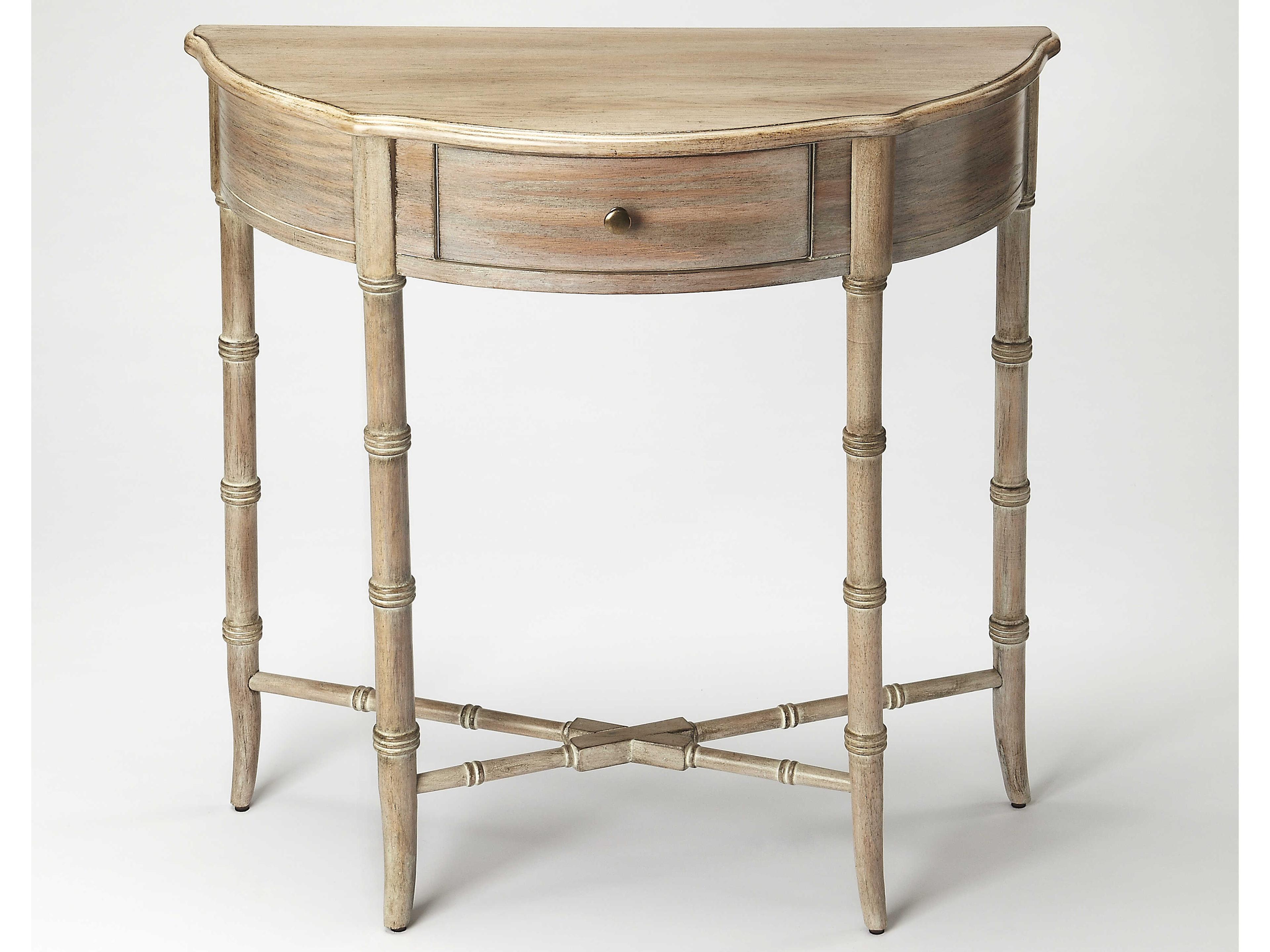Butler Skilling Demilune Driftwood Console Table