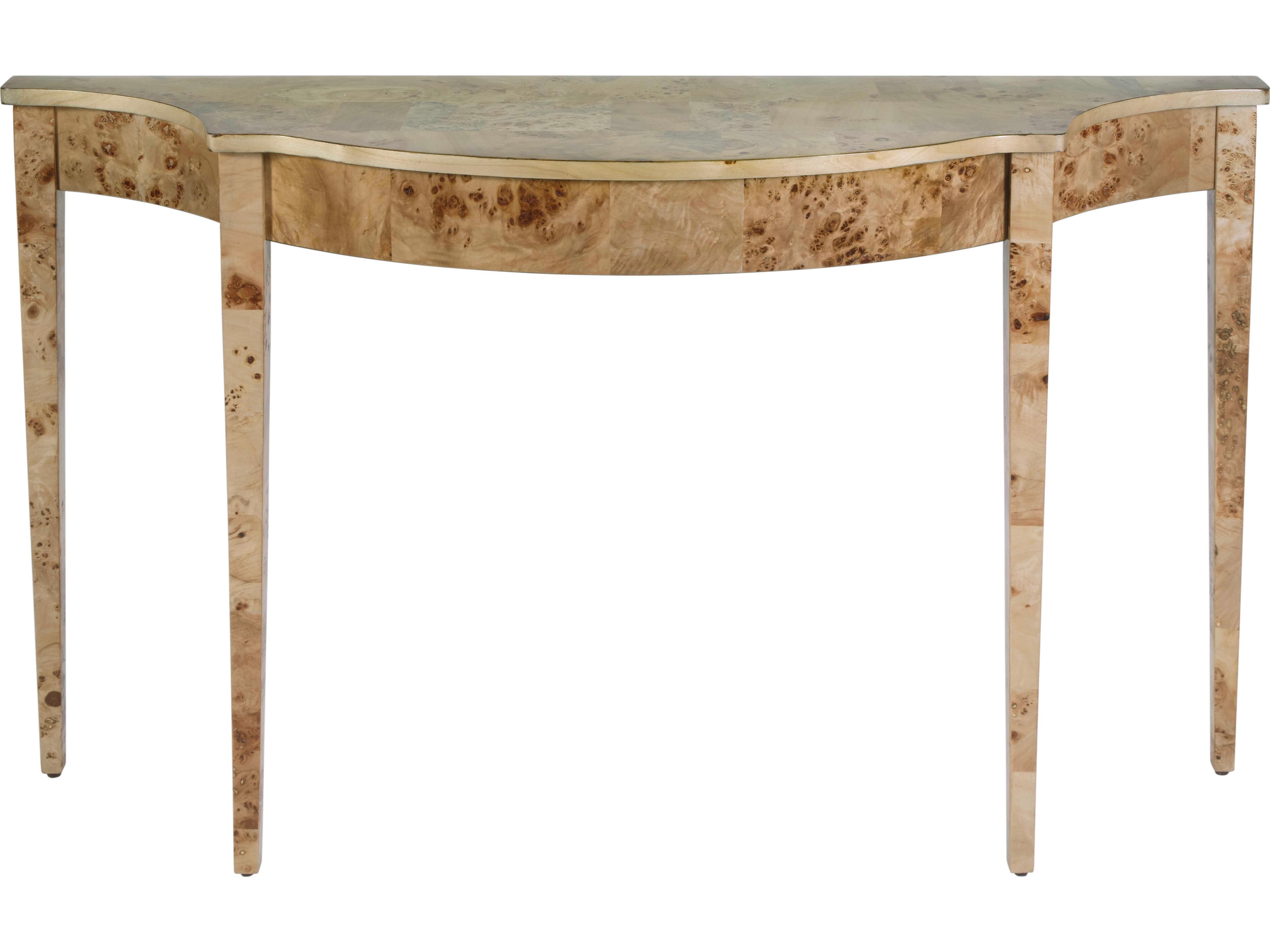 Butler Chester Demilune Wood Light Brown Console Table