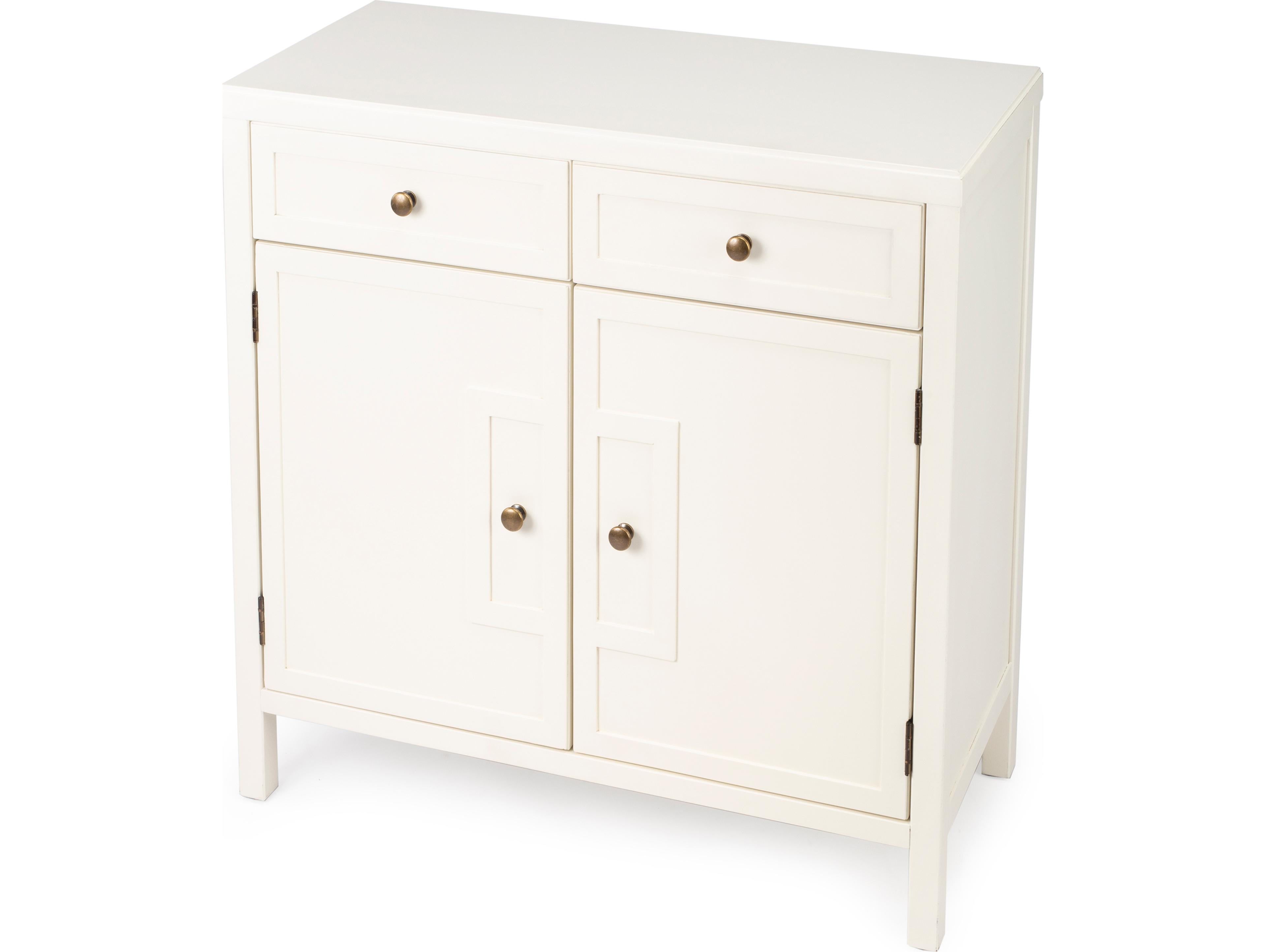 Butler Imperial White Accent Cabinet