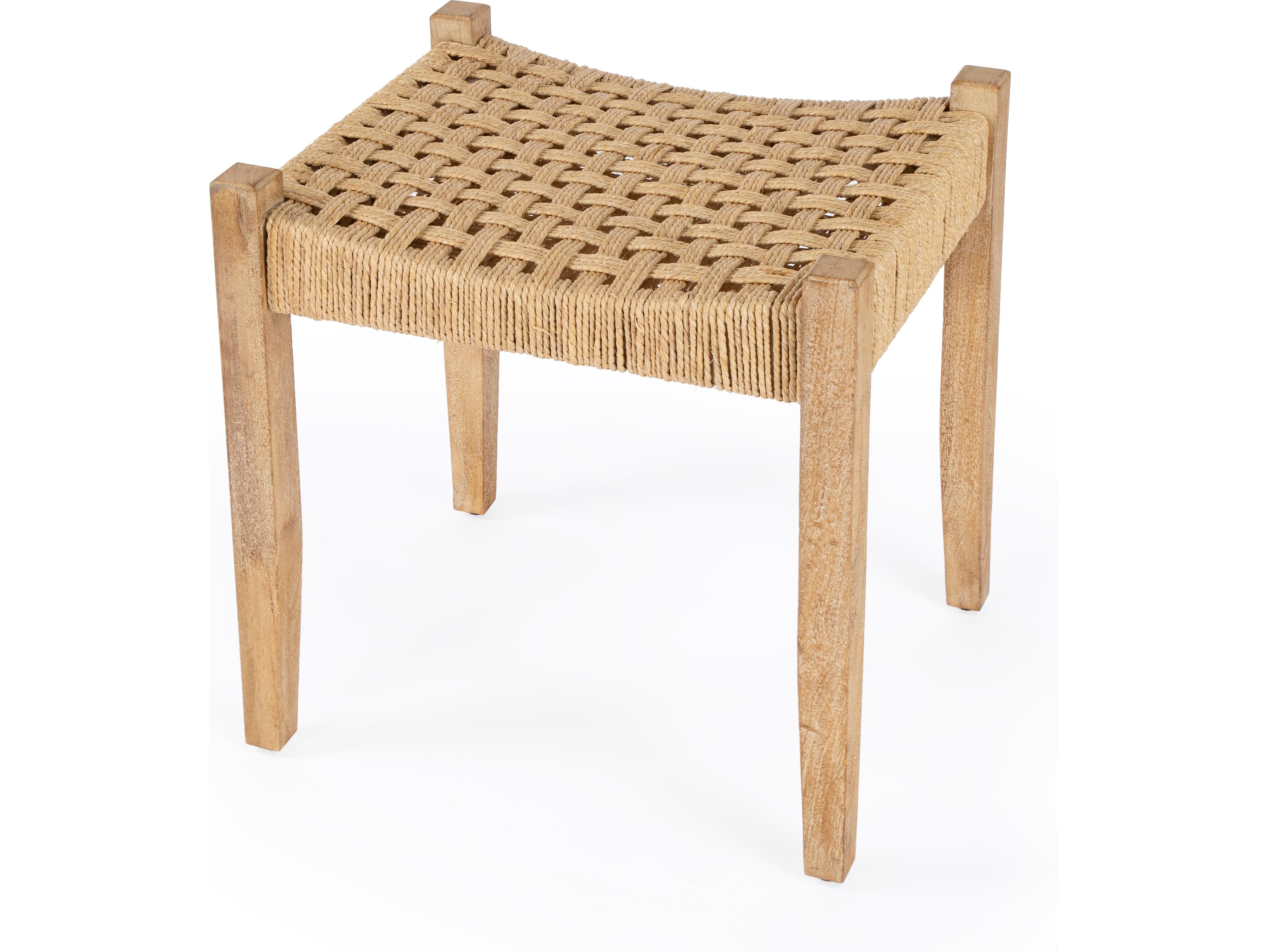 Butler Garner Beige Accent Stool
