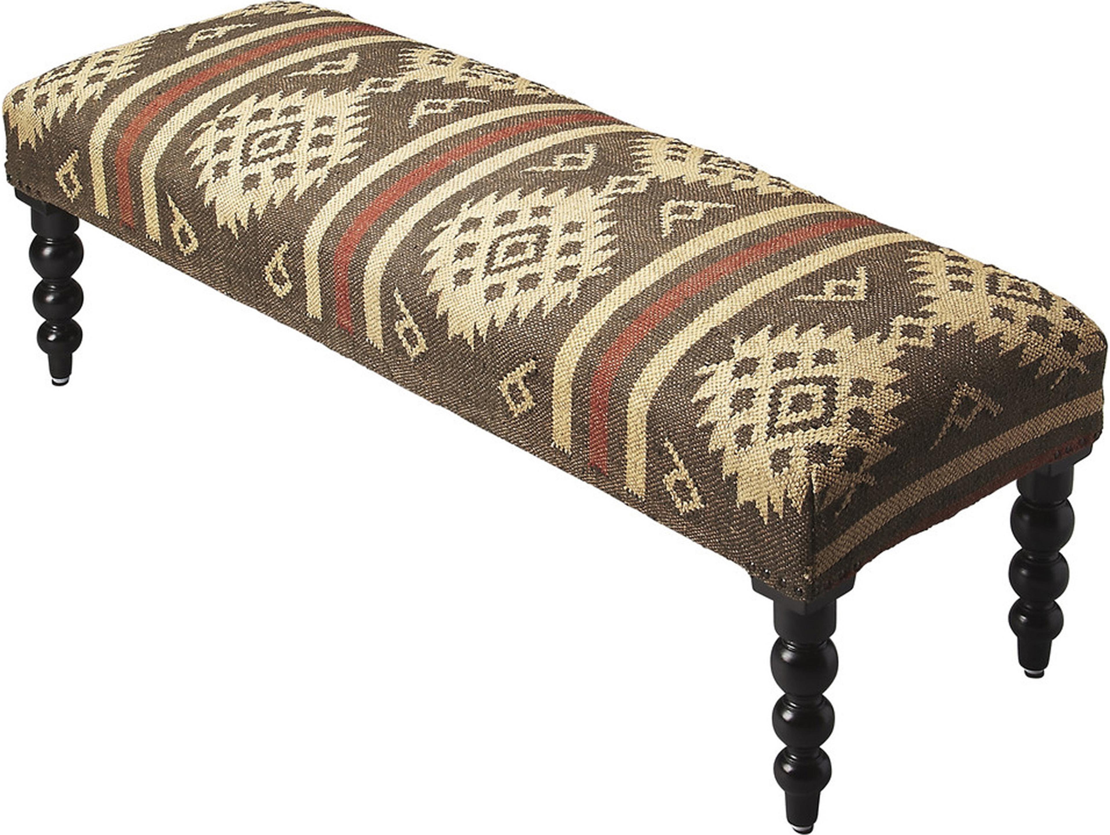 Butler Navajo Taos Brown Accent Bench
