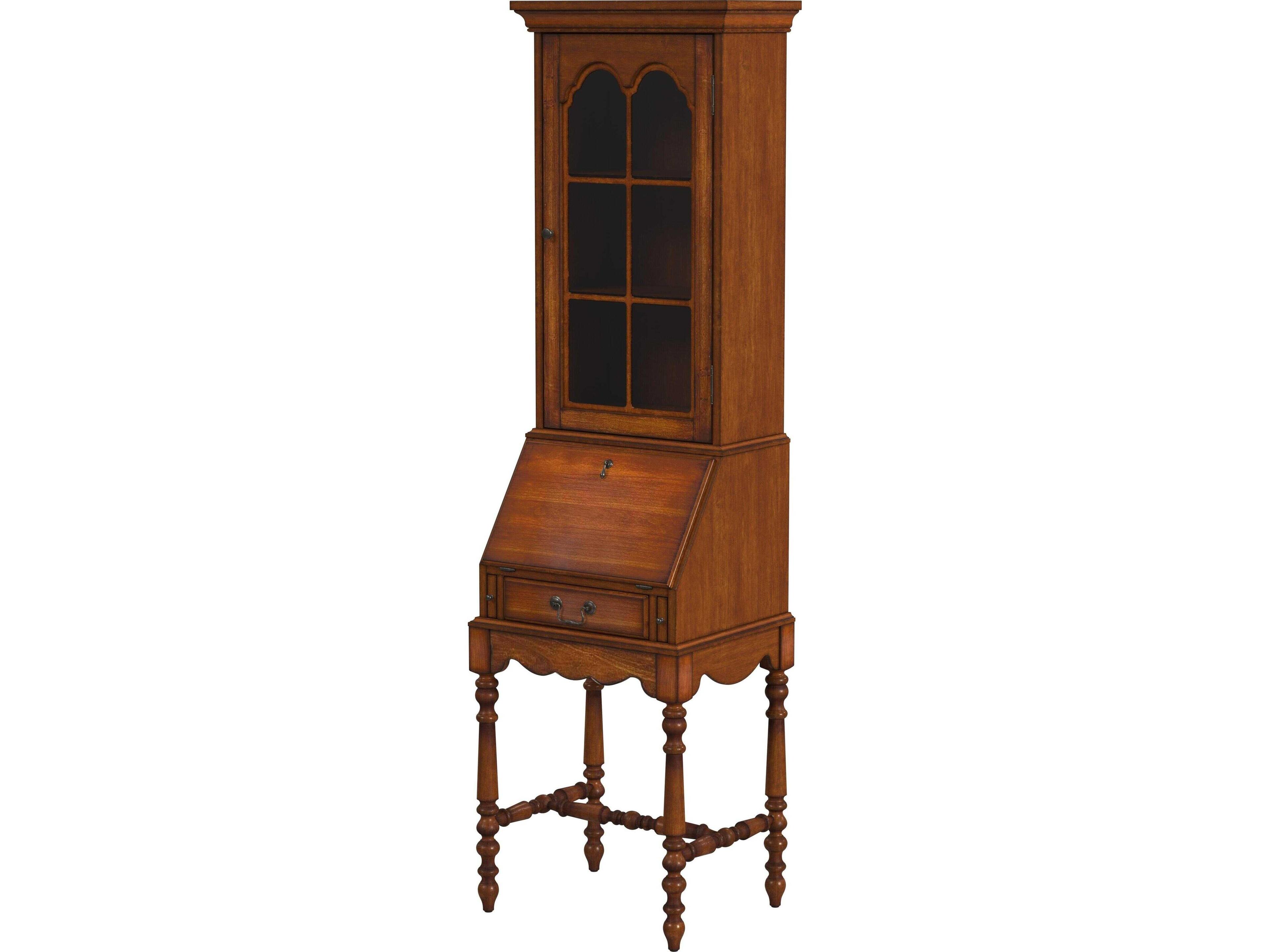 Newlark Brown Poplar Wood Secretary Desk