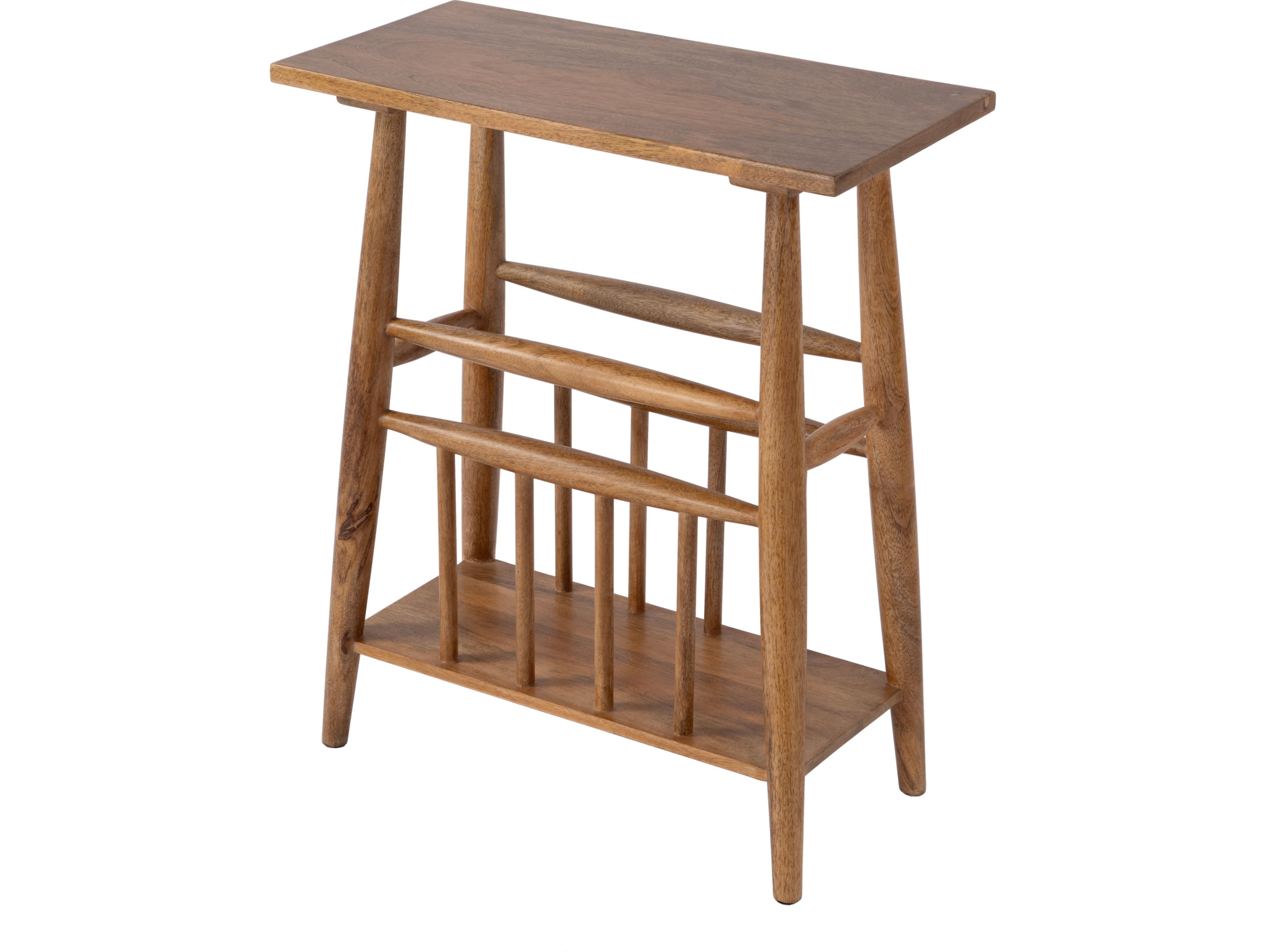 Bowen Rectangular Wood Natural End Table