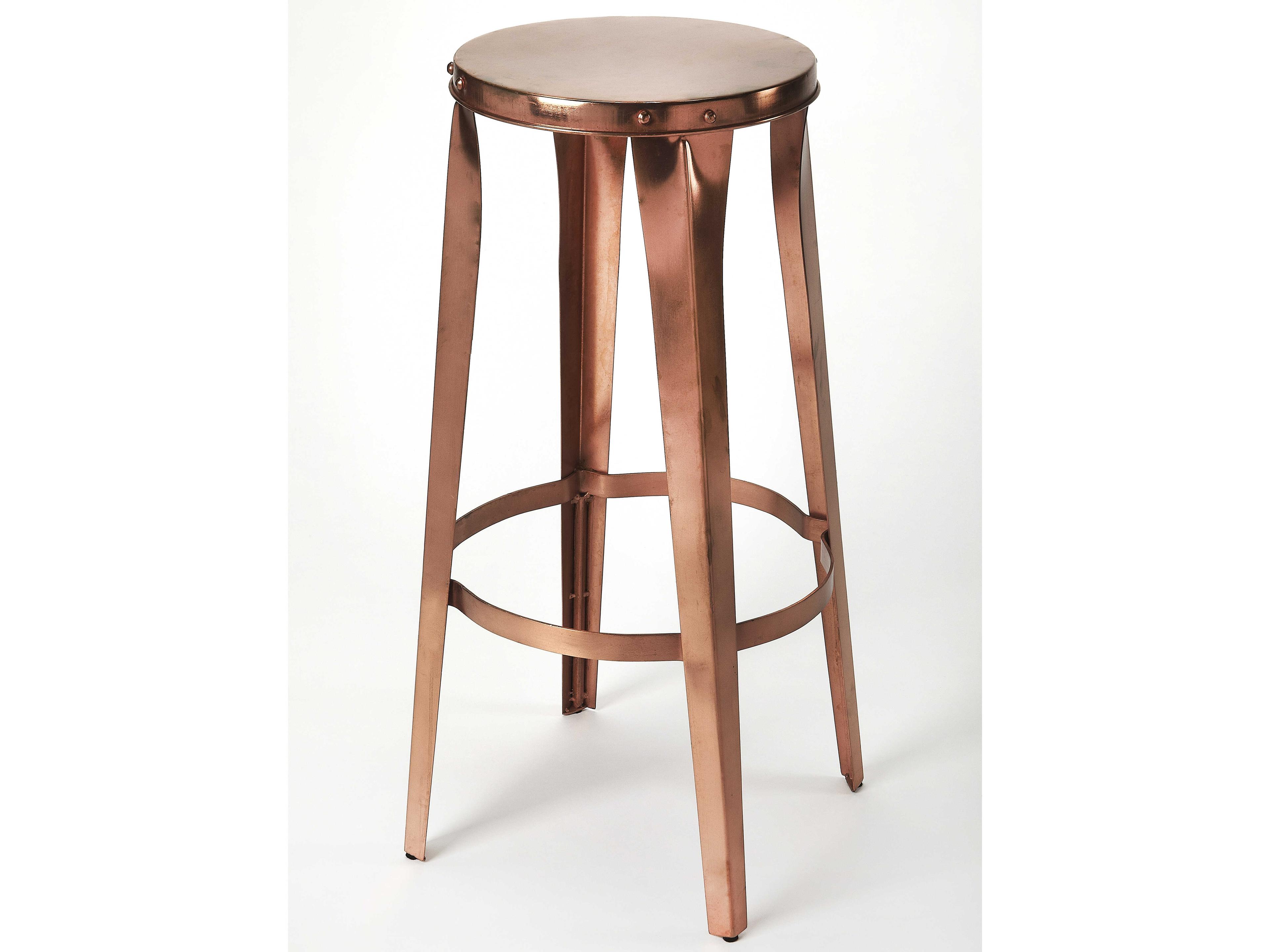 Butler Ulrich Copper Bar Stool