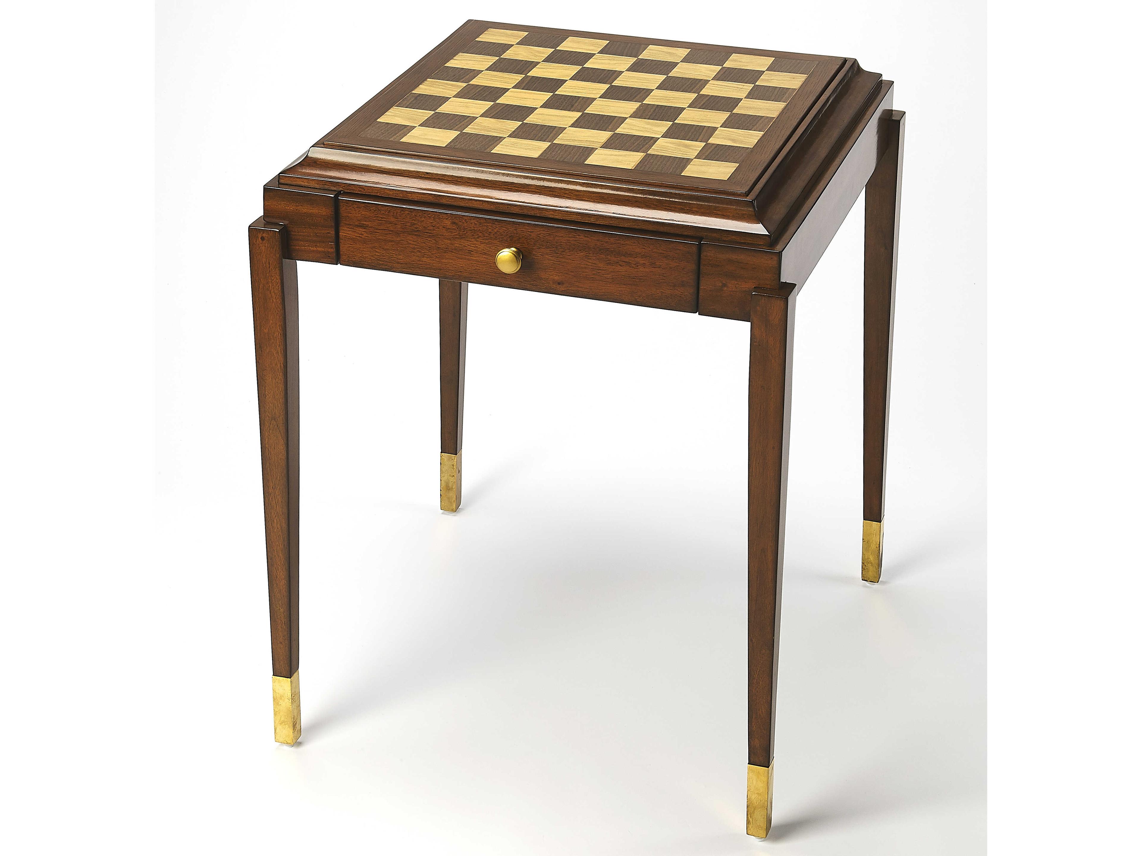 Butler Adrian Brown Mahogany Wood Antique Cherry Game Table